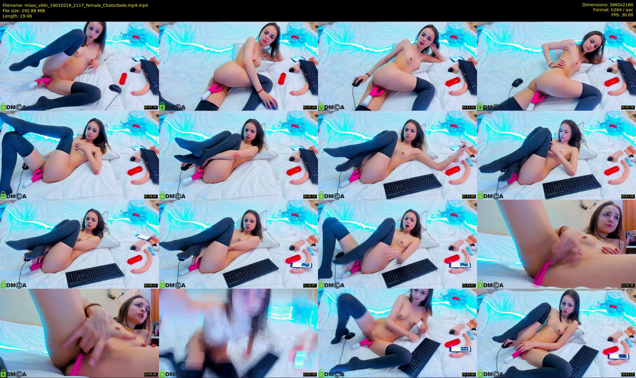 misss_vikki — 20 minute Chaturbate female cam show recording, 4K, Mar 19, 2019