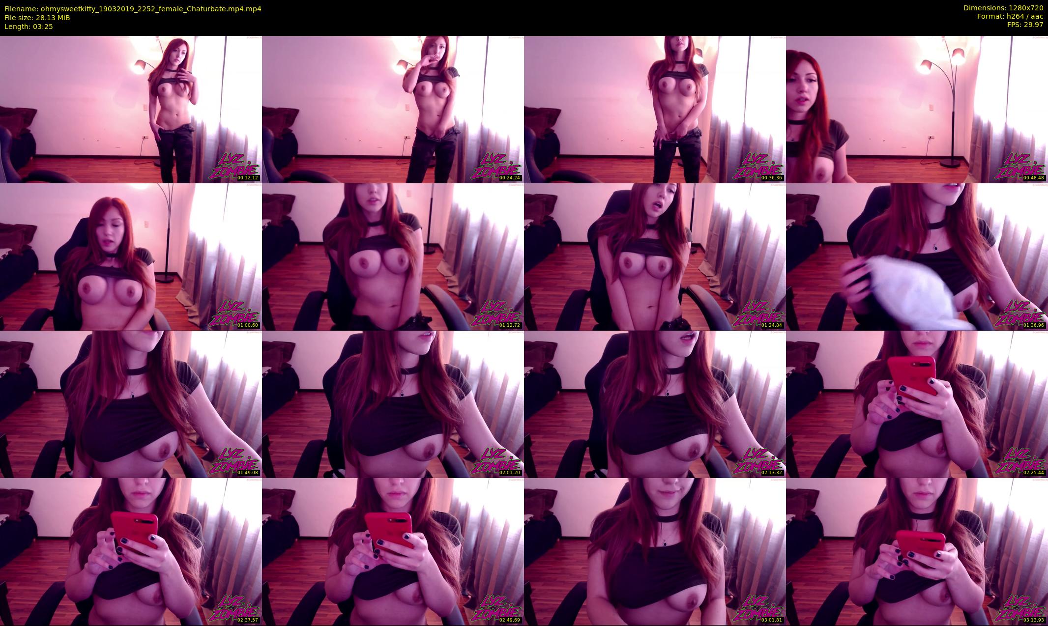 ohmysweetkitty — 4 minute Chaturbate female cam show recording, 720p, Mar 19, 2019
