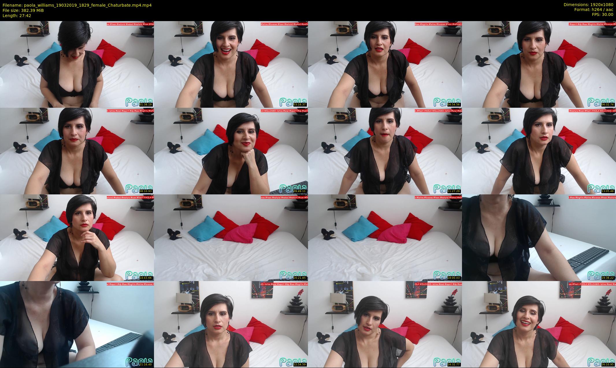 paola_williams — 28 minute Chaturbate female cam show recording, 1080p, Mar 19, 2019