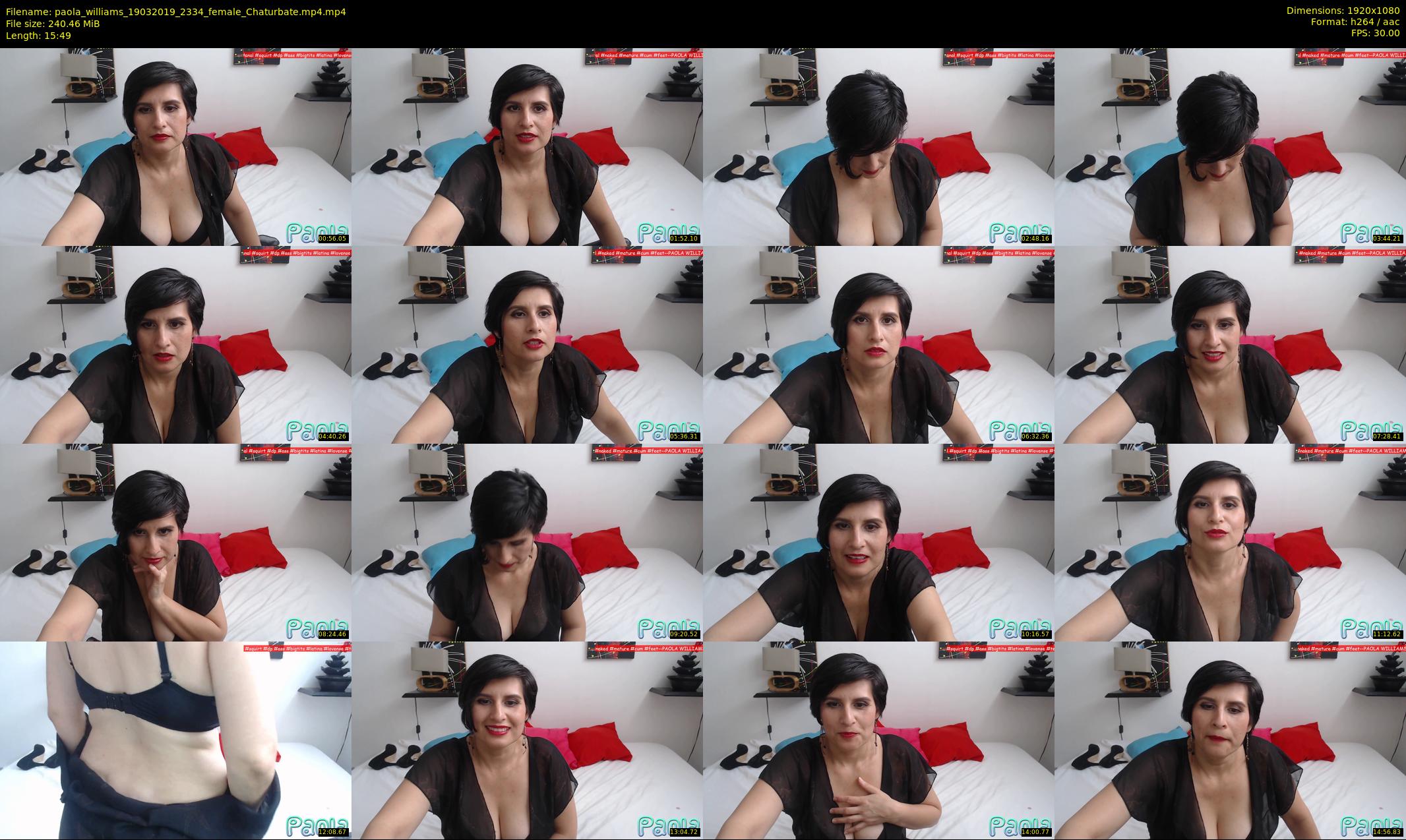 paola_williams — 16 minute Chaturbate female cam show recording, 1080p, Mar 19, 2019
