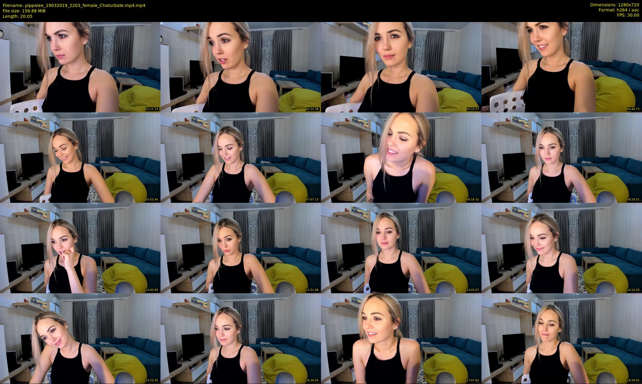 pippalee — 21 minute Chaturbate female cam show recording, 720p, Mar 19, 2019