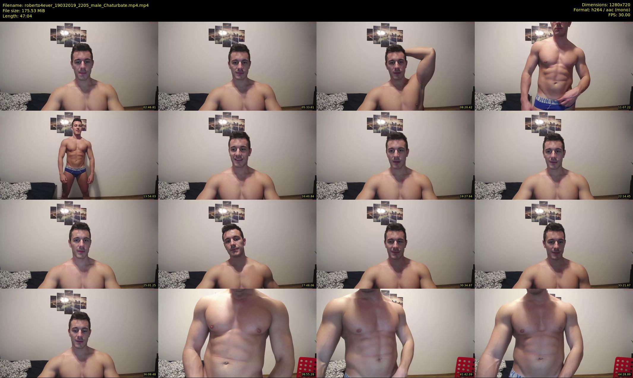 roberto4ever — 48 minute Chaturbate male cam show recording, 720p, Mar 19, 2019