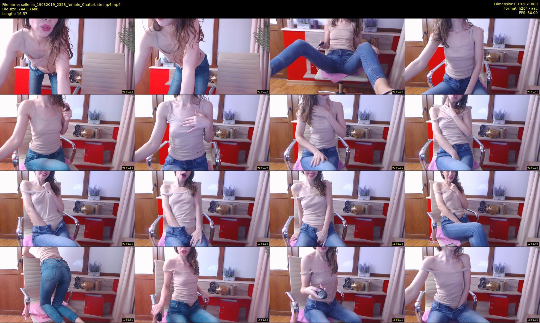 sellenia — 17 minute Chaturbate female cam show recording, 1080p, Mar 19, 2019