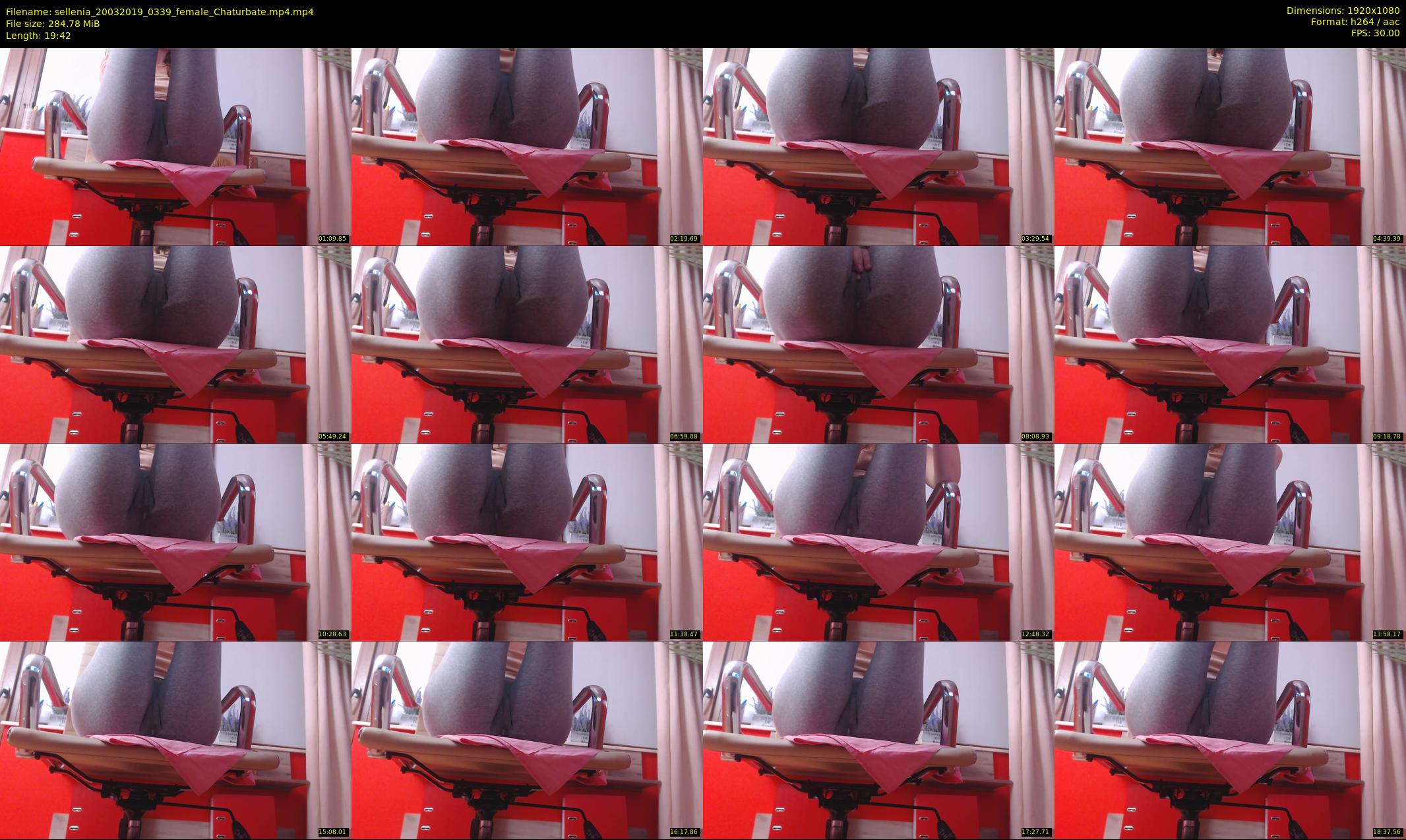 sellenia — 20 minute Chaturbate female cam show recording, 1080p, Mar 20, 2019