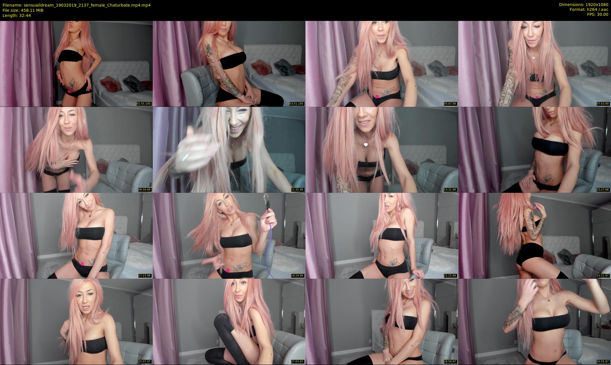 sensualldream — 33 minute Chaturbate female cam show recording, 1080p, Mar 19, 2019