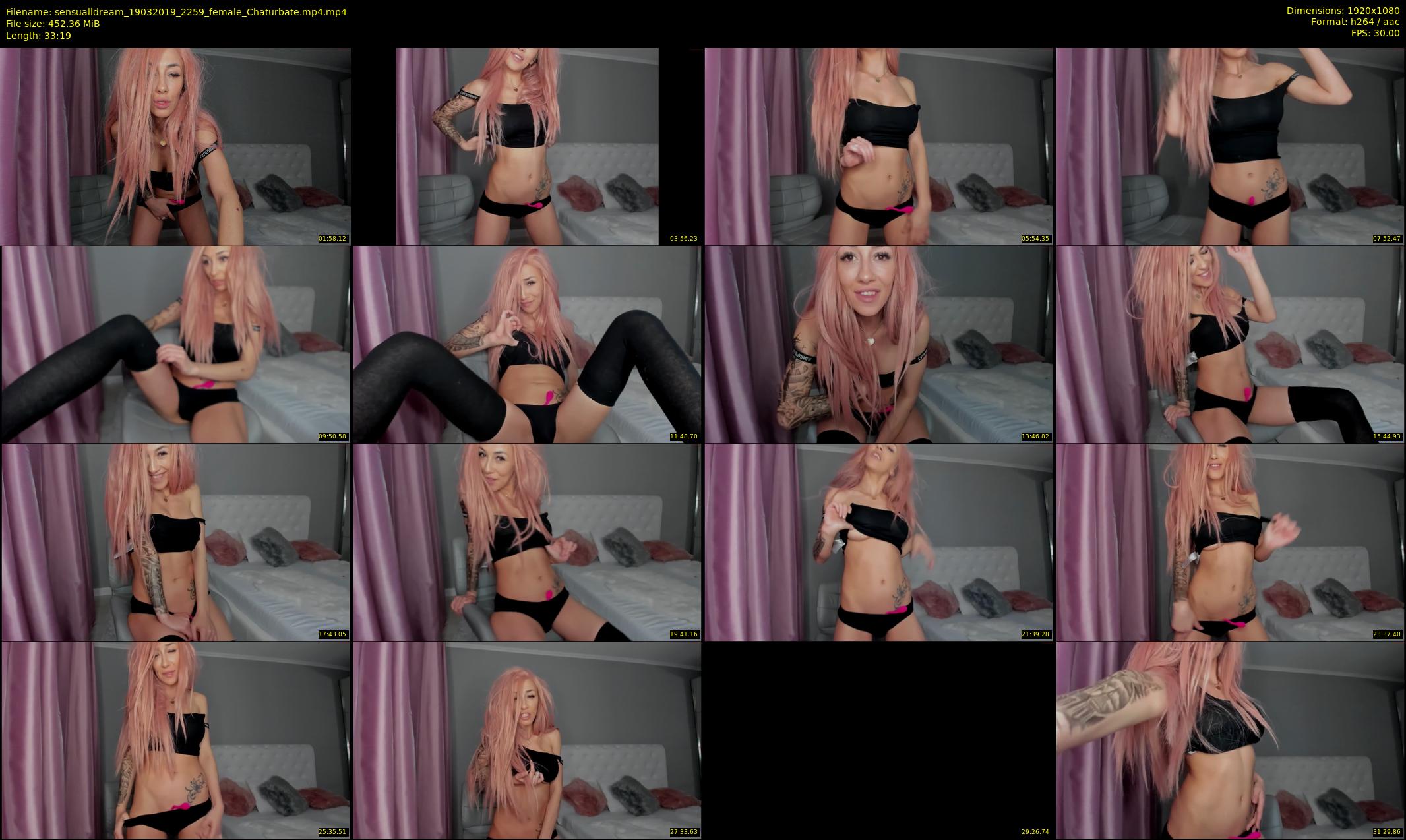 sensualldream — 34 minute Chaturbate female cam show recording, 1080p, Mar 19, 2019