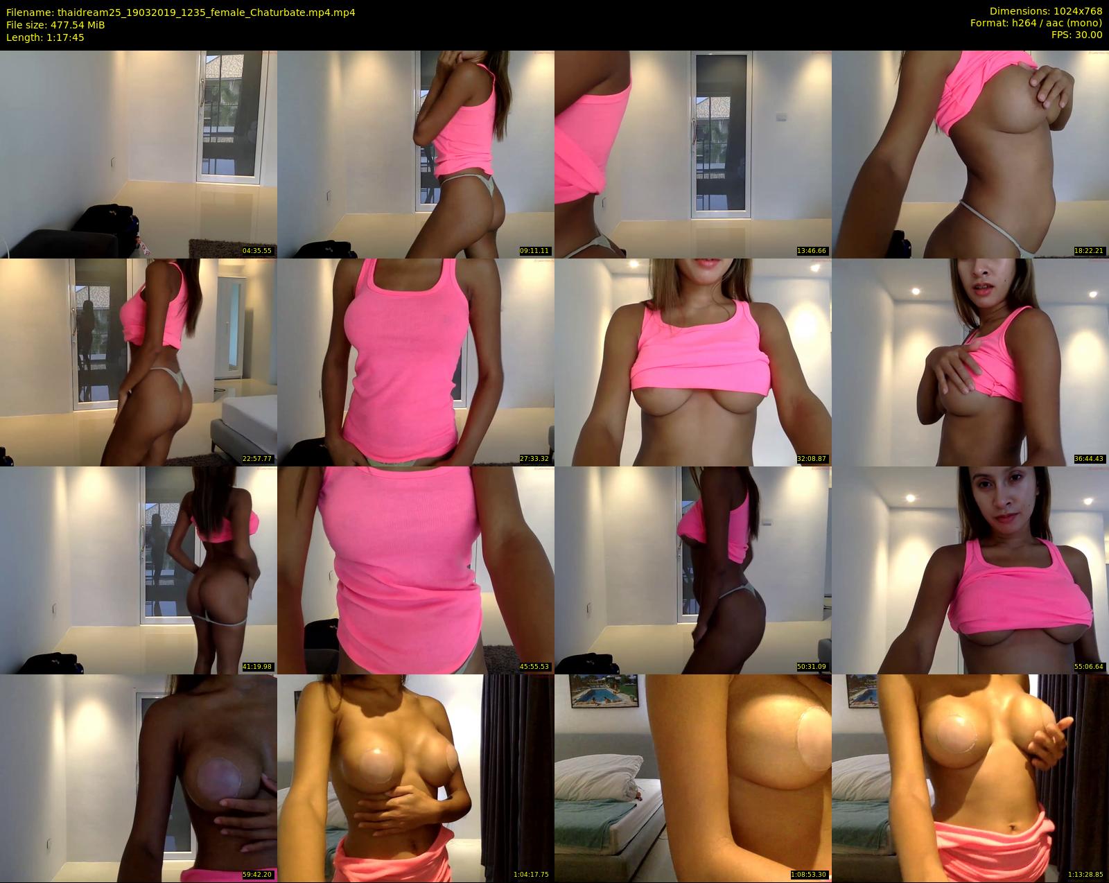 thaidream25 — 78 minute Chaturbate female cam show recording, 720p, Mar 19, 2019