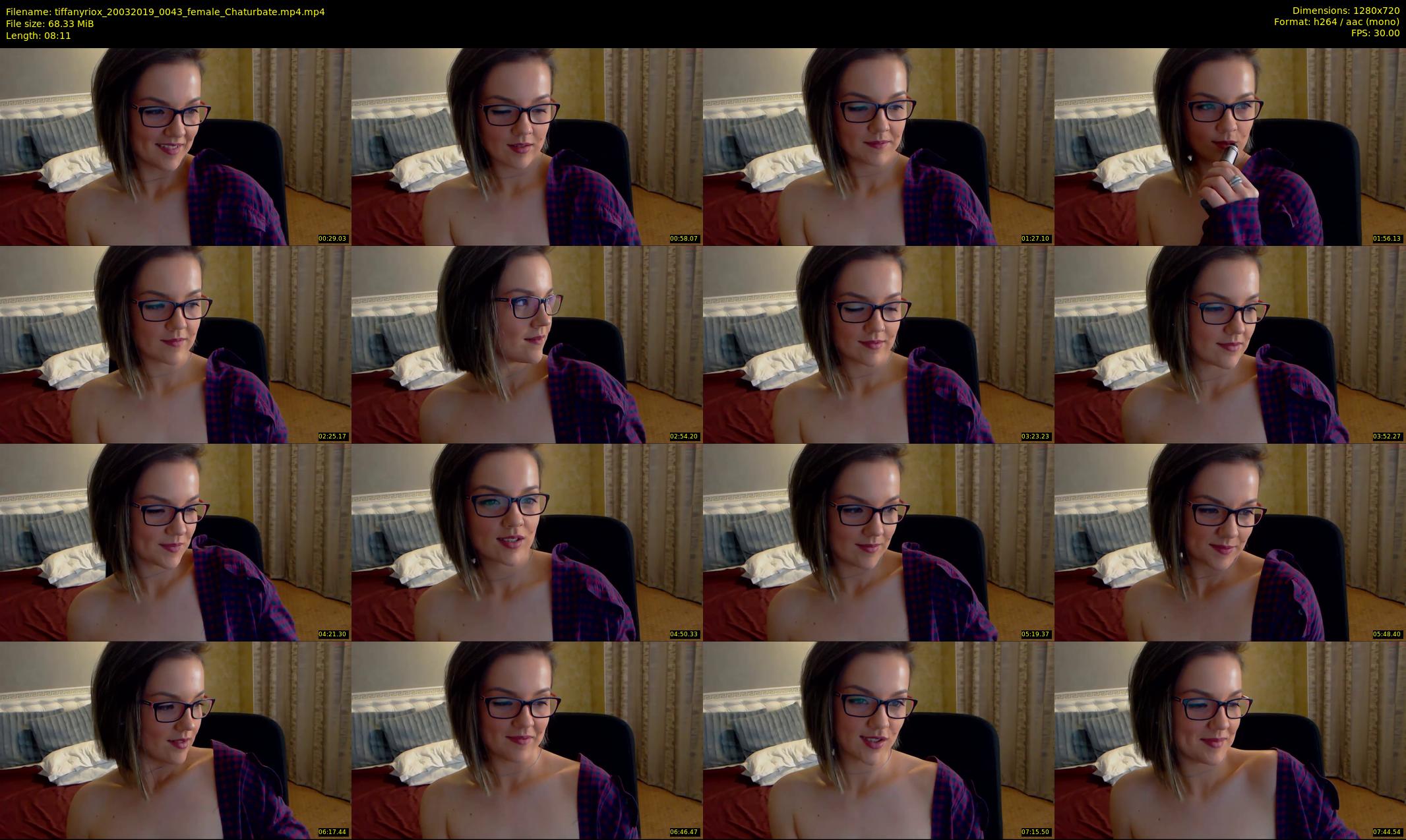 tiffanyriox — 9 minute Chaturbate female cam show recording, 720p, Mar 20, 2019