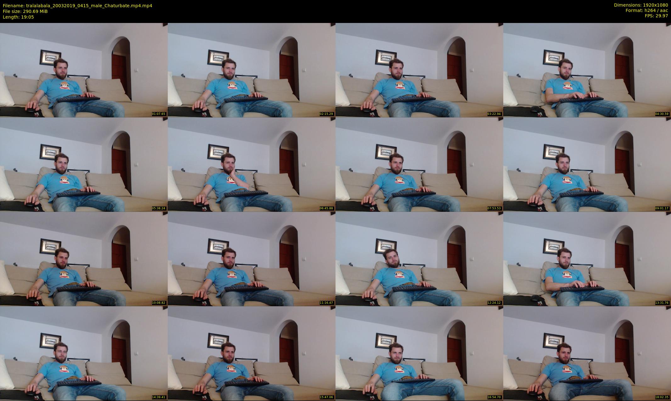 tralalabala — 20 minute Chaturbate male cam show recording, 1080p, Mar 20, 2019
