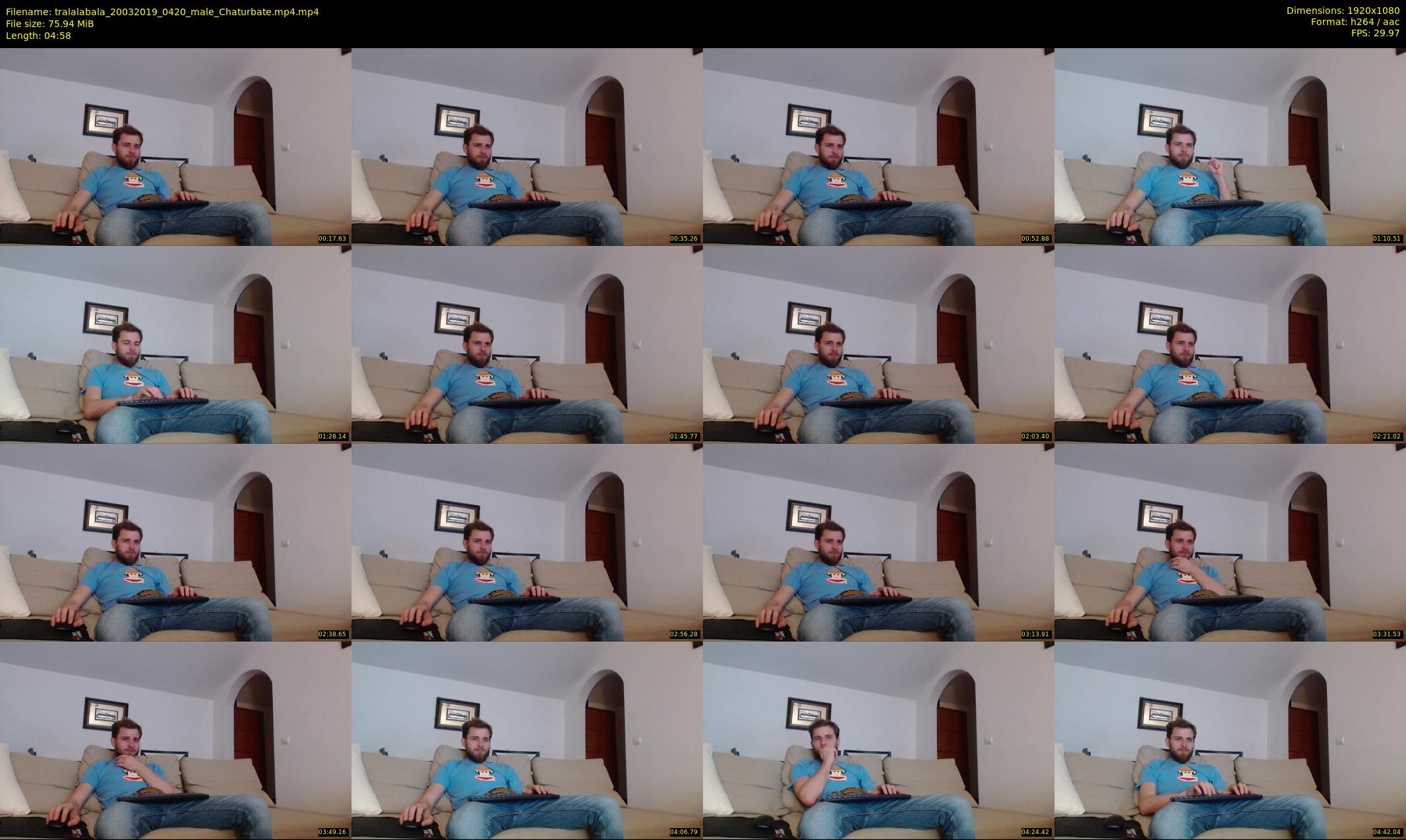 tralalabala — 5 minute Chaturbate male cam show recording, 1080p, Mar 20, 2019