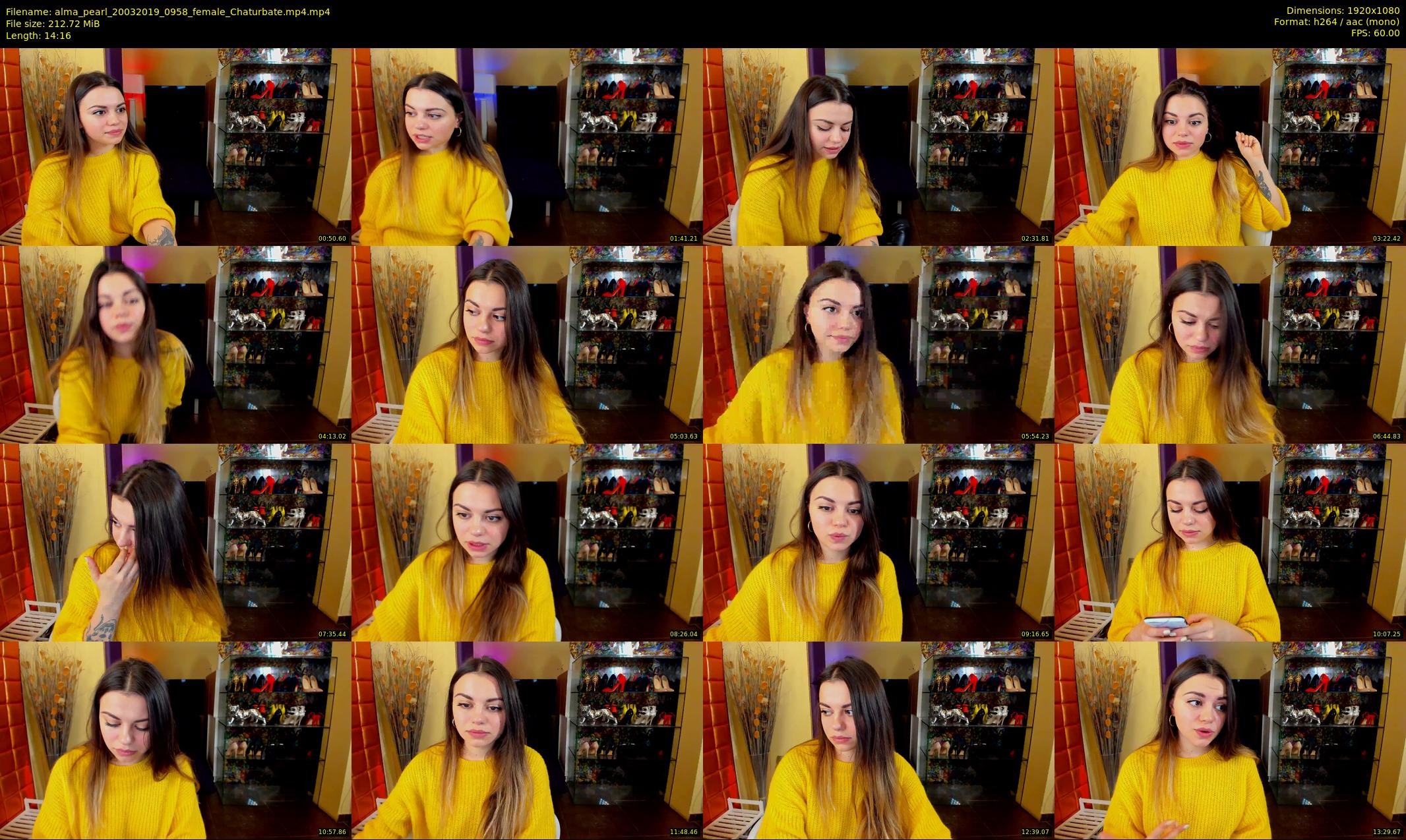 alma_pearl — 15 minute Chaturbate female cam show recording, 1080p, Mar 20, 2019