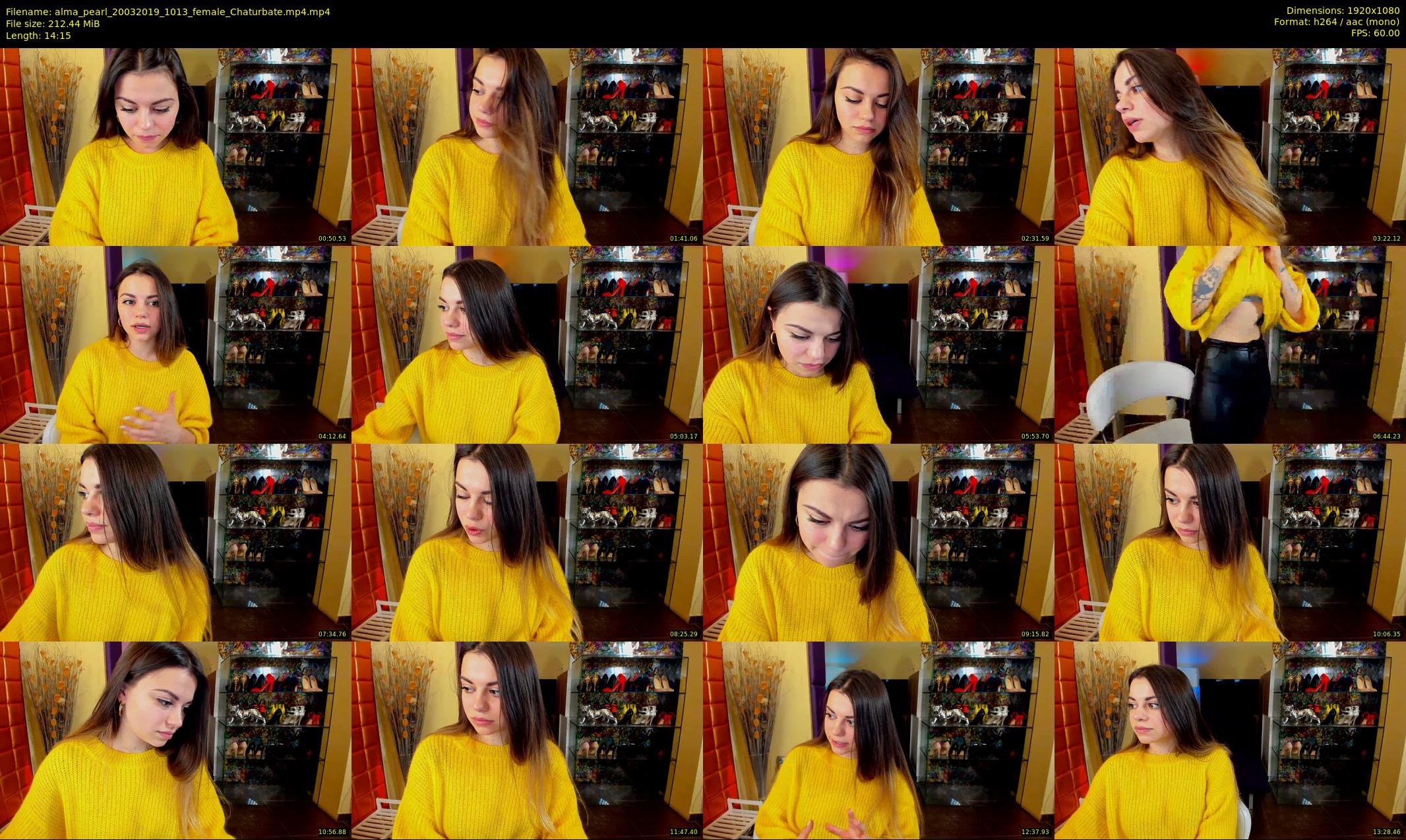 alma_pearl — 15 minute Chaturbate female cam show recording, 1080p, Mar 20, 2019