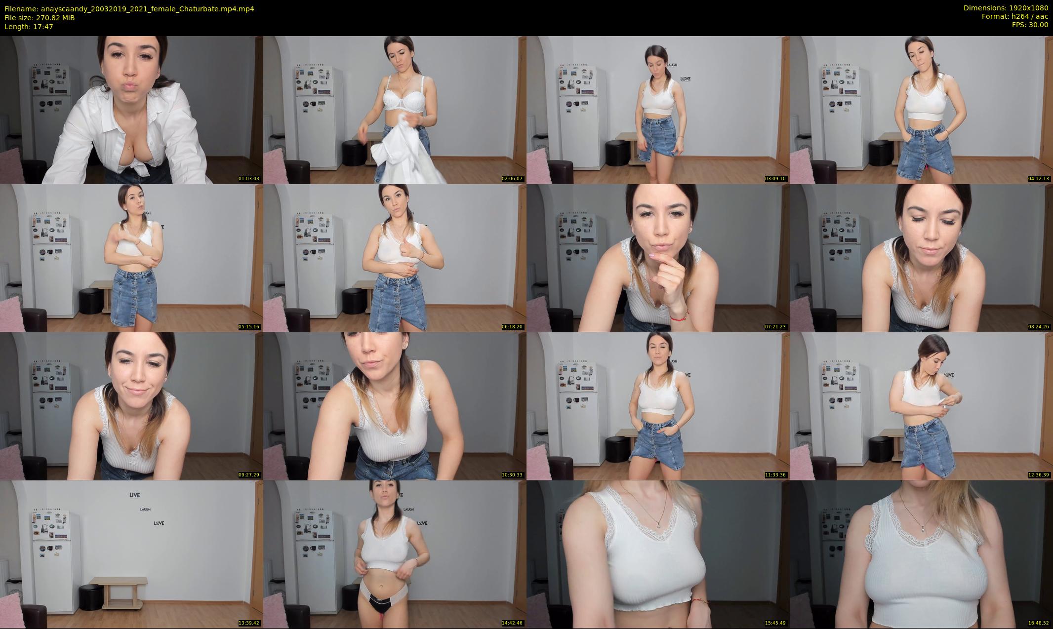 anayscaandy — 18 minute Chaturbate female cam show recording, 1080p, Mar 20, 2019