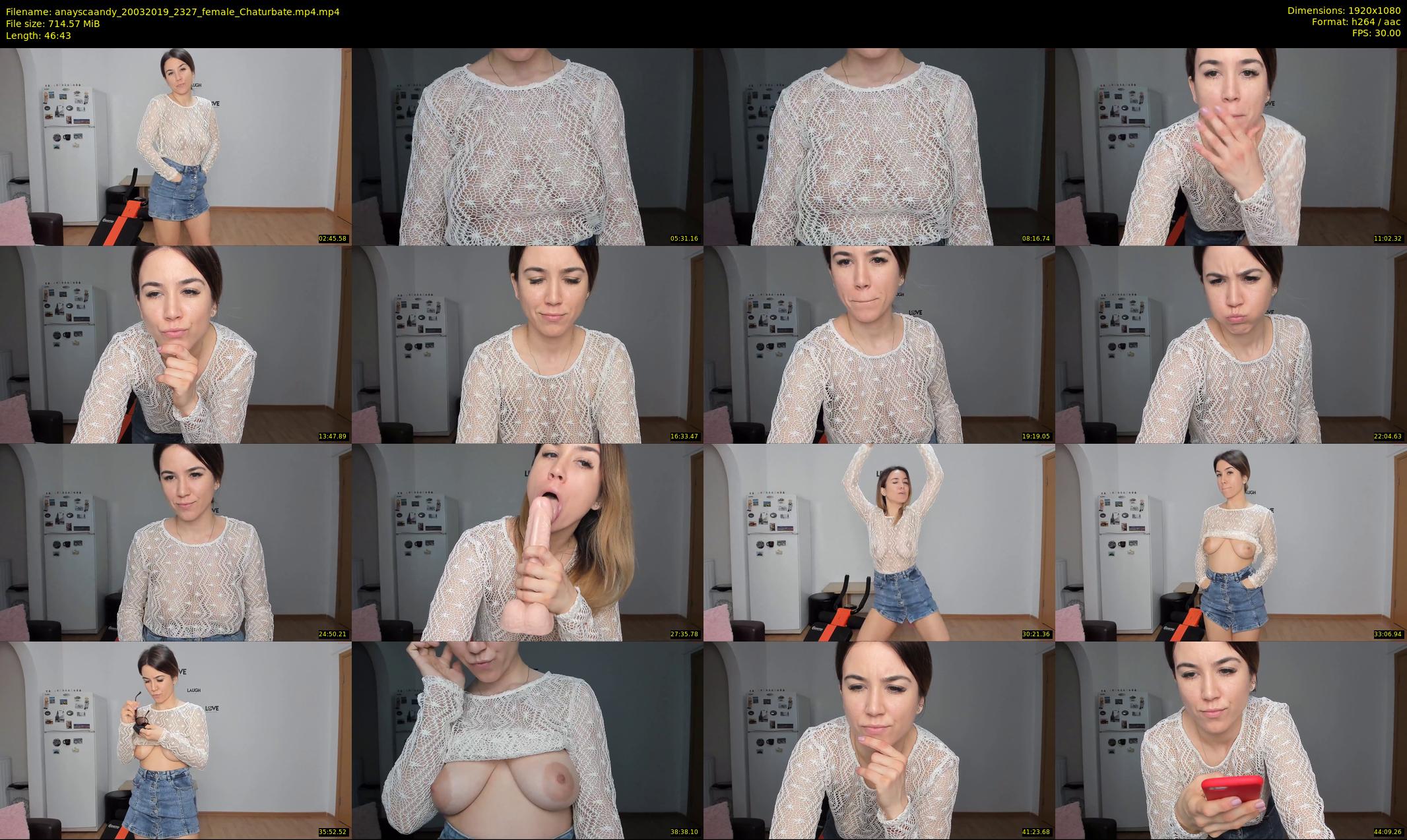 anayscaandy — 47 minute Chaturbate female cam show recording, 1080p, Mar 20, 2019