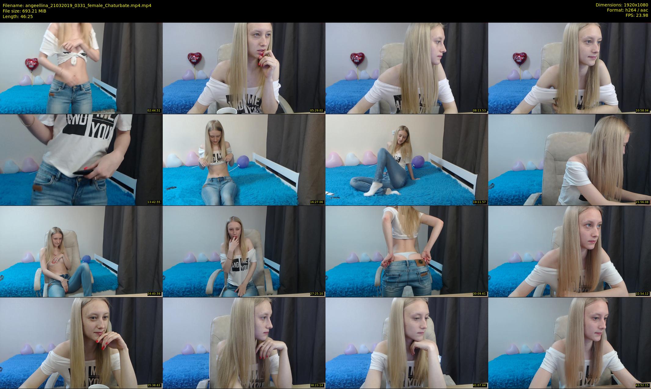 angeellina — 47 minute Chaturbate female cam show recording, 1080p, Mar 21, 2019