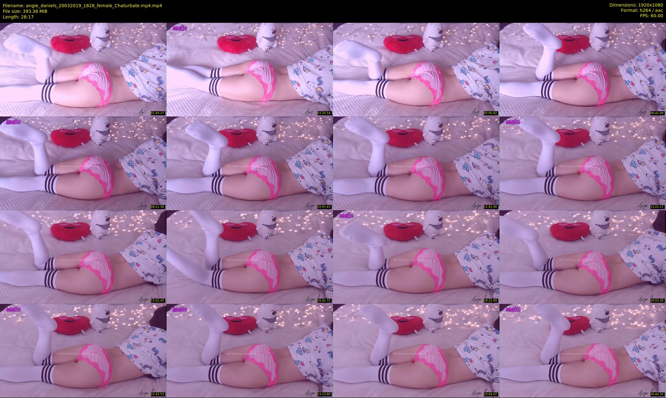 angie_daniels — 29 minute Chaturbate female cam show recording, 1080p, Mar 20, 2019