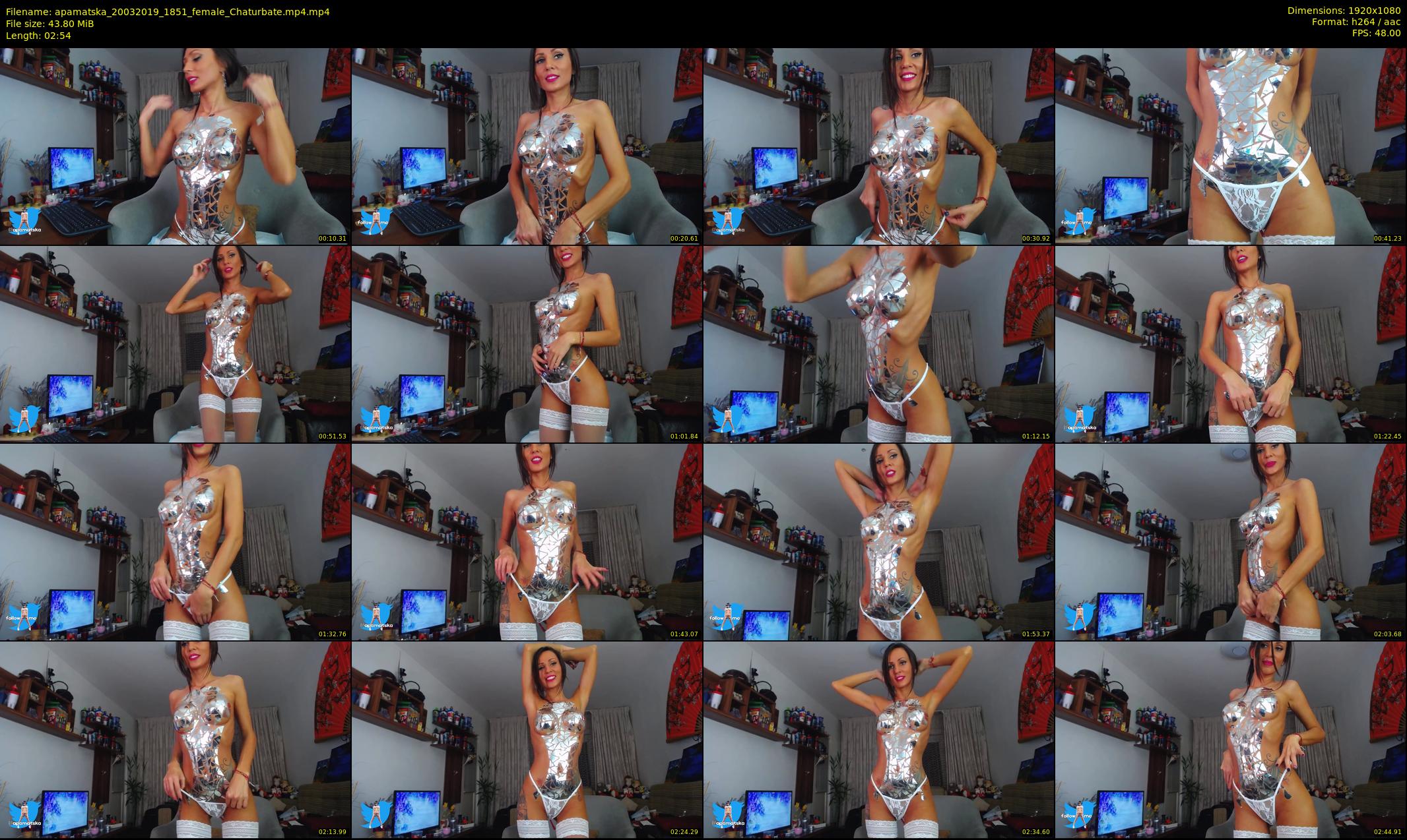 apamatska — 3 minute Chaturbate female cam show recording, 1080p, Mar 20, 2019