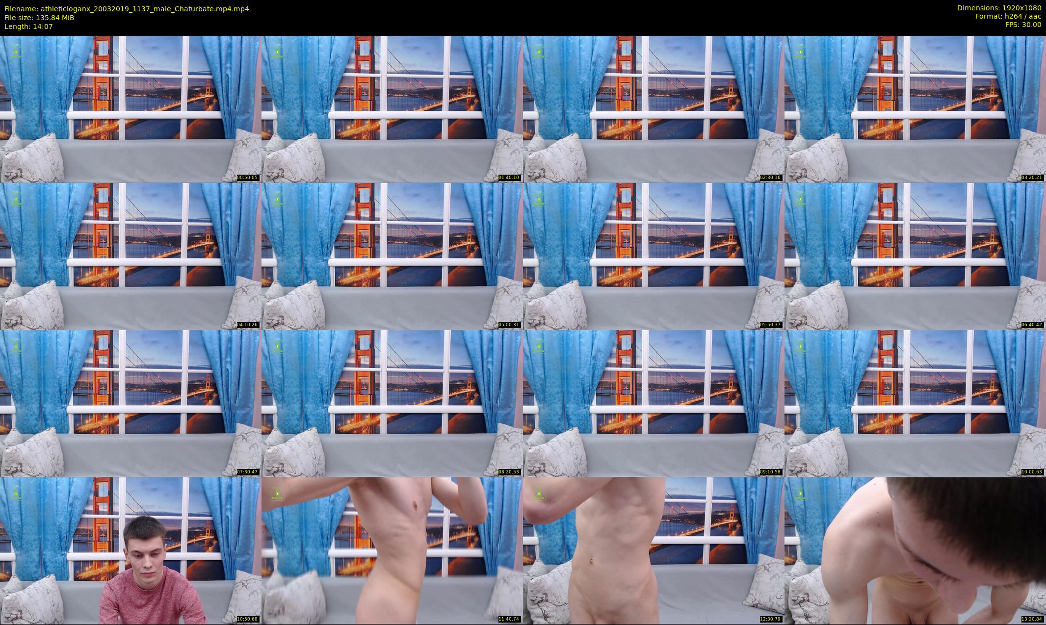 athleticloganx — 15 minute Chaturbate male cam show recording, 1080p, Mar 20, 2019