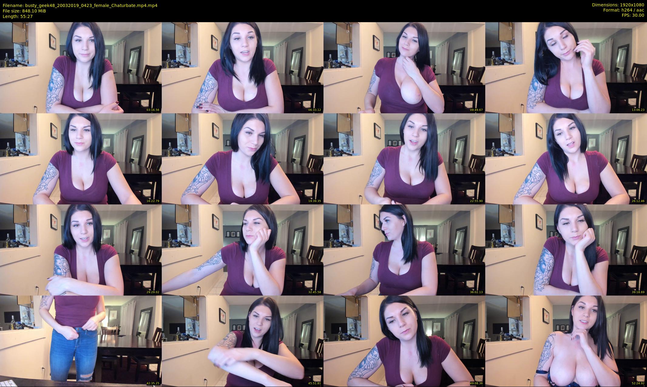 busty_geek48 — 56 minute Chaturbate female cam show recording, 1080p, Mar 20, 2019
