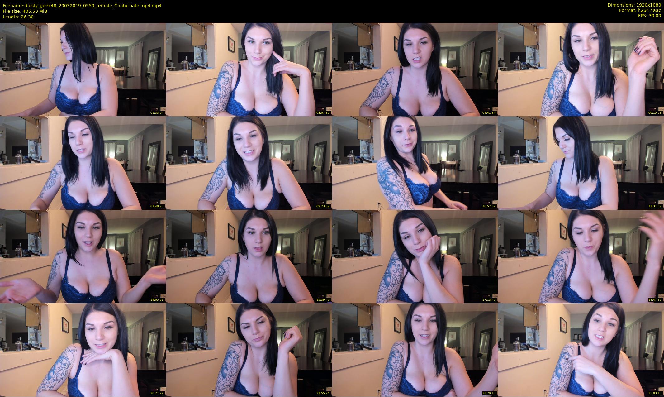 busty_geek48 — 27 minute Chaturbate female cam show recording, 1080p, Mar 20, 2019