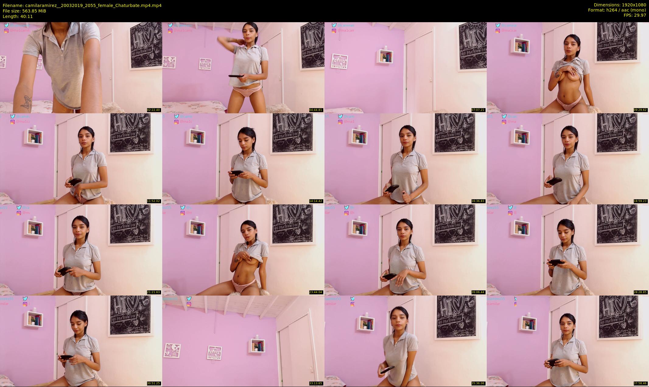 camilaramirez_ — 41 minute Chaturbate female cam show recording, 1080p, Mar 20, 2019