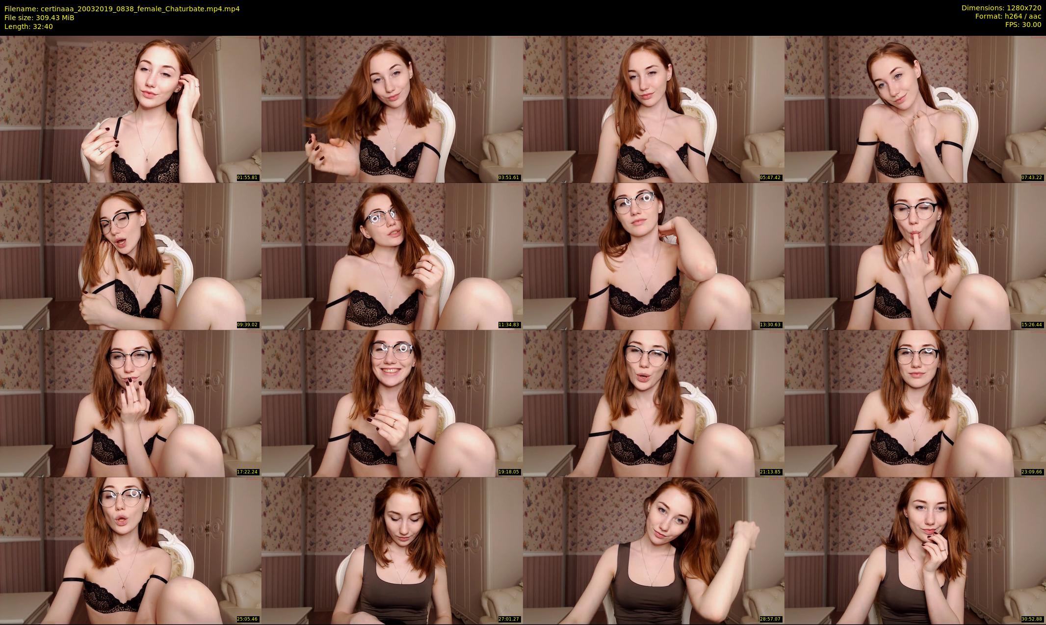 certinaaa — 33 minute Chaturbate female cam show recording, 720p, Mar 20, 2019