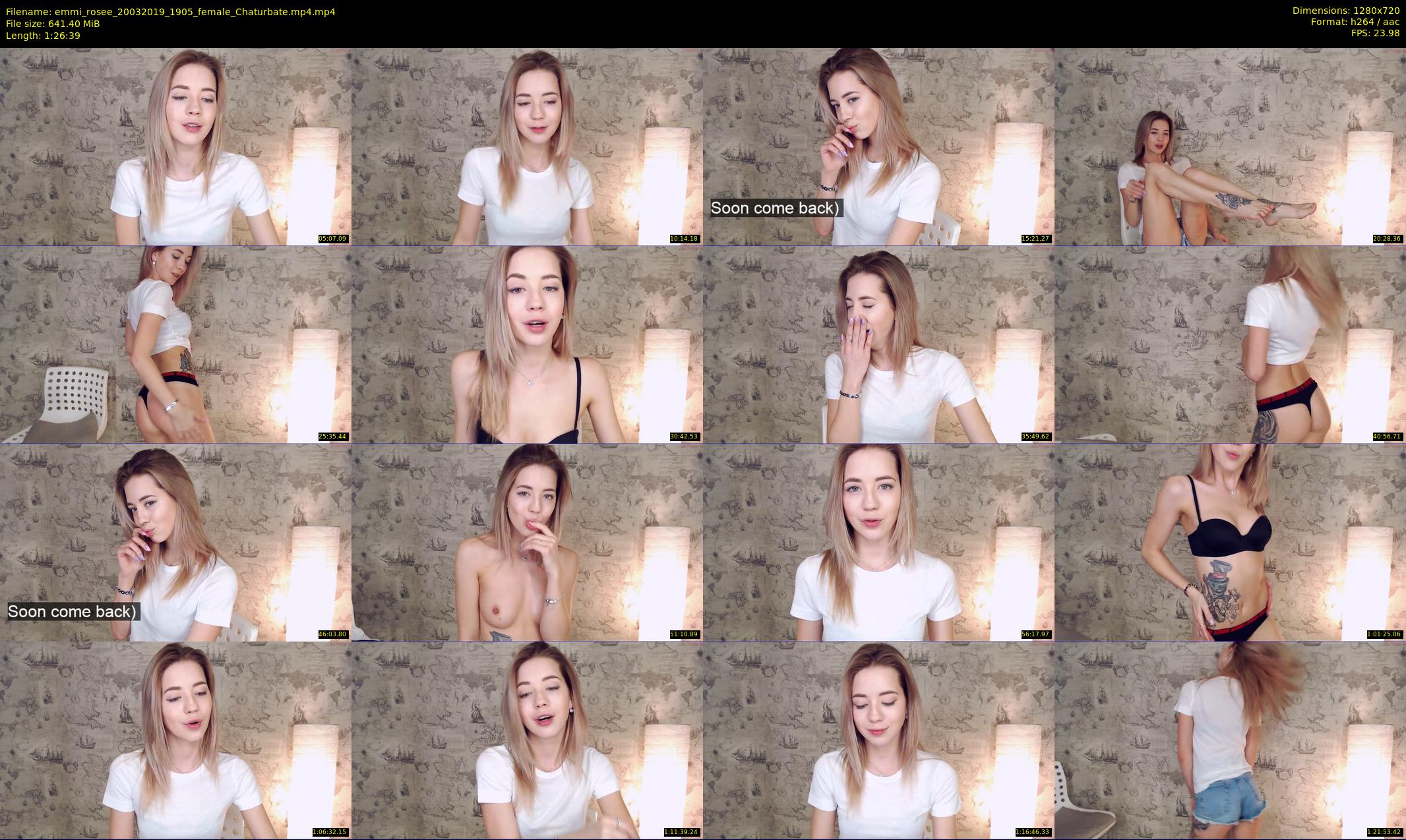 emmi_rosee — 87 minute Chaturbate female cam show recording, 720p, Mar 20, 2019