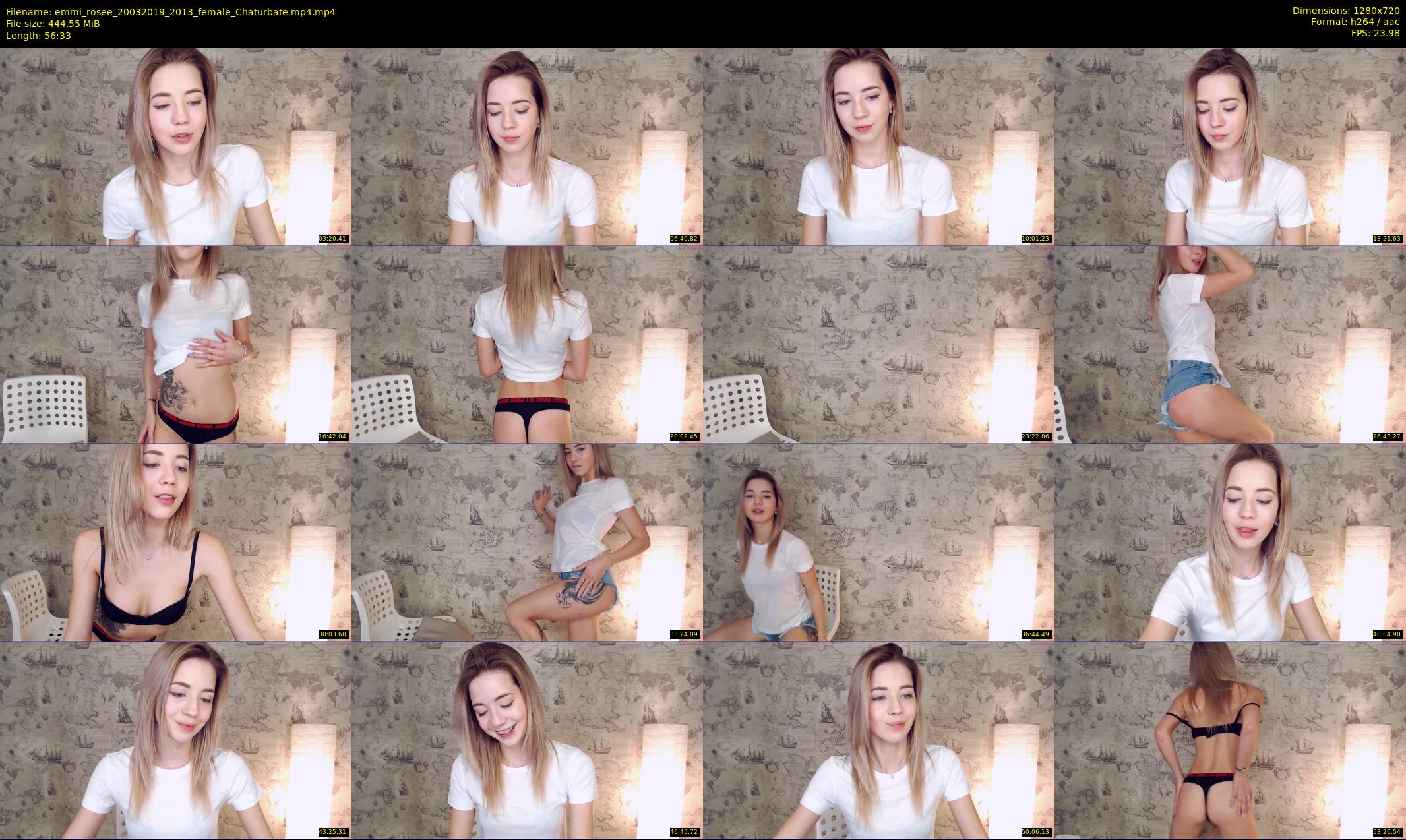 emmi_rosee — 57 minute Chaturbate female cam show recording, 720p, Mar 20, 2019