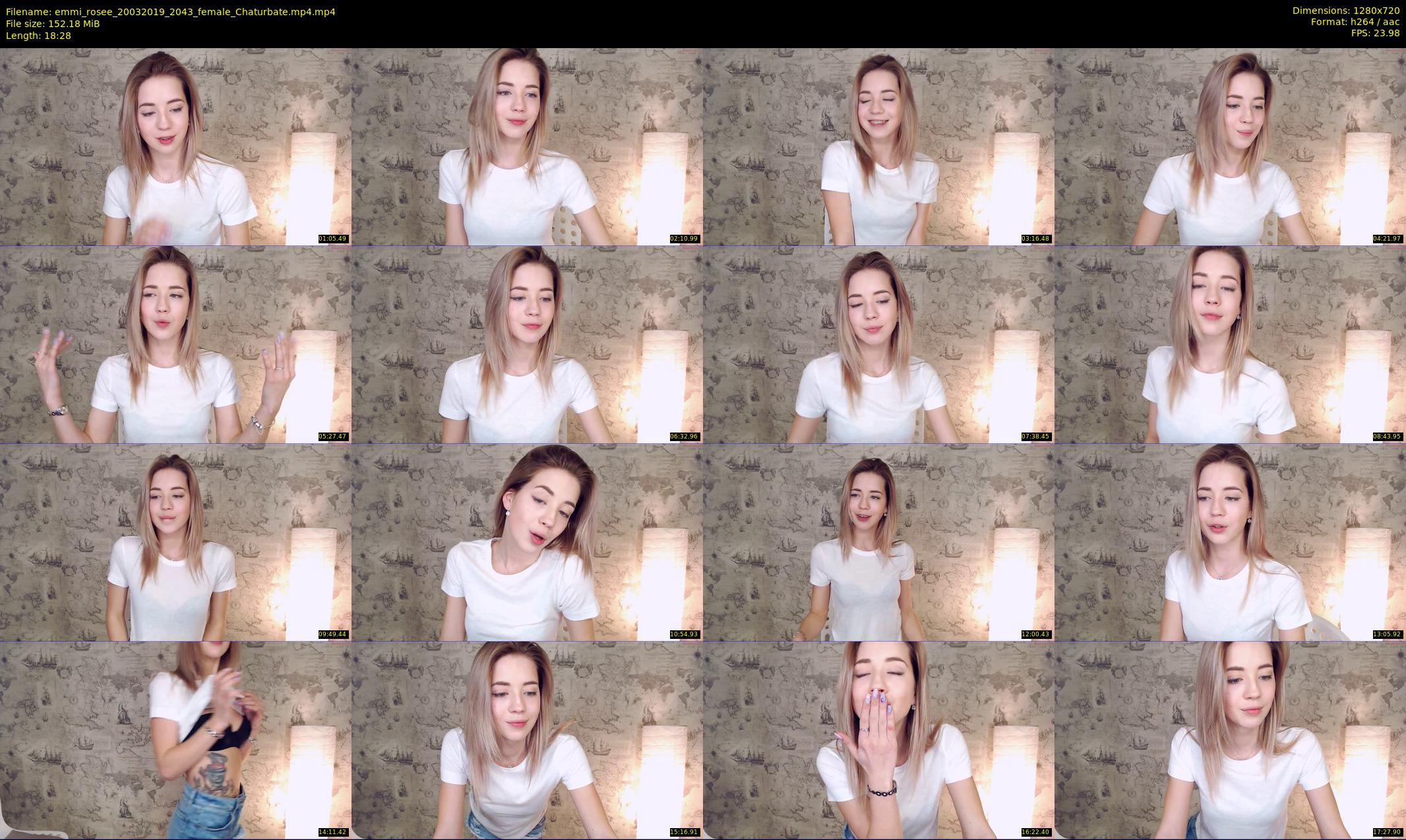 emmi_rosee — 19 minute Chaturbate female cam show recording, 720p, Mar 20, 2019