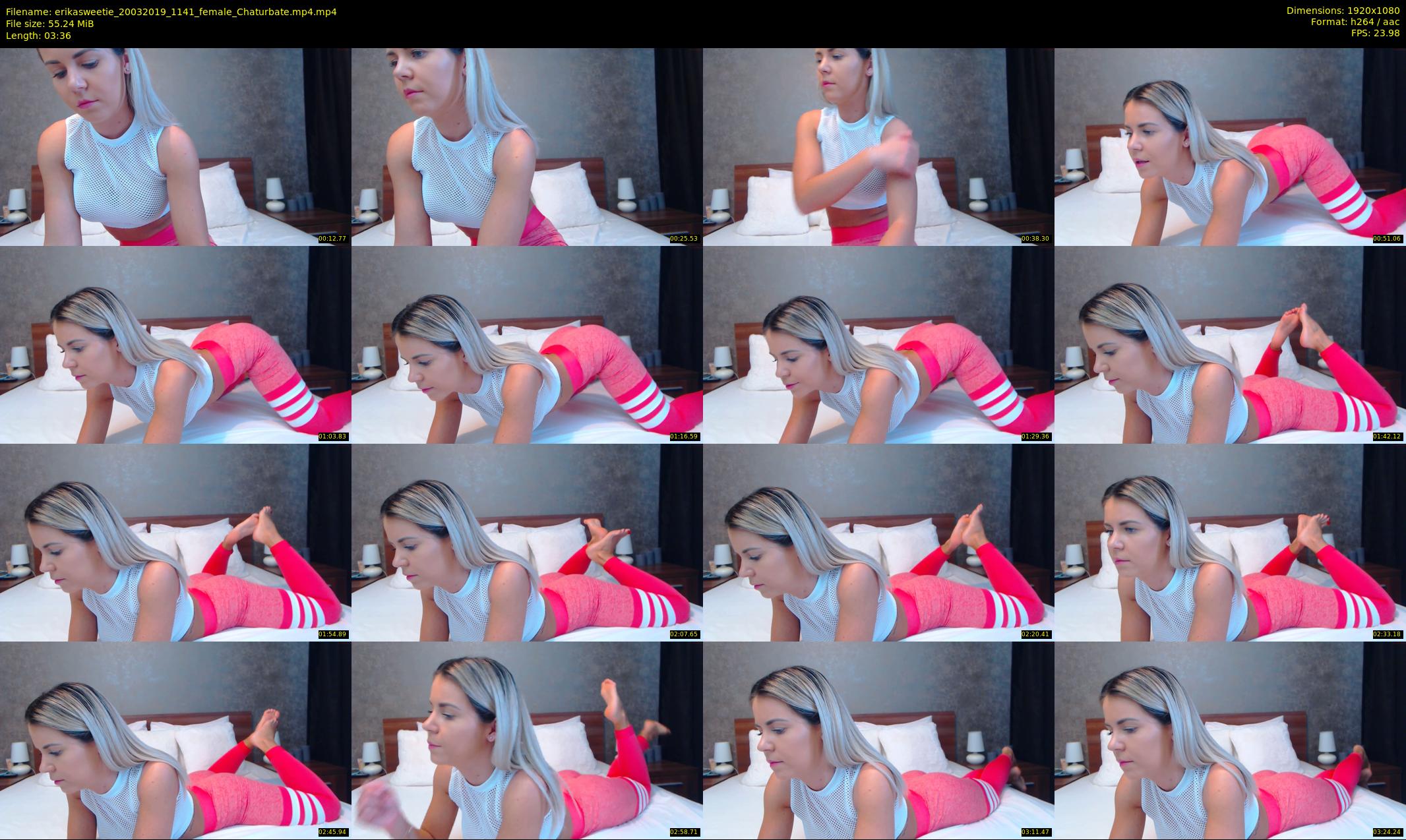 erikasweetie — 4 minute Chaturbate female cam show recording, 1080p, Mar 20, 2019
