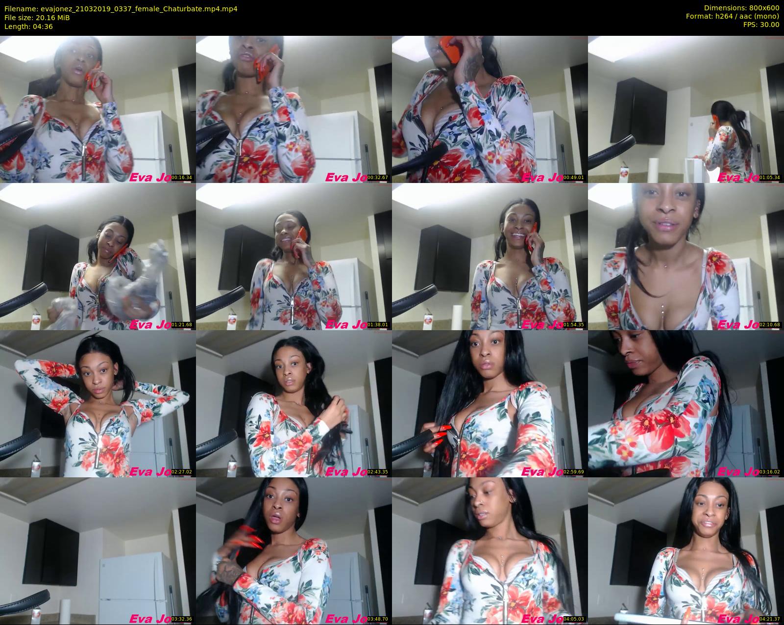 evajonez — 5 minute Chaturbate female cam show recording, 480p, Mar 21, 2019