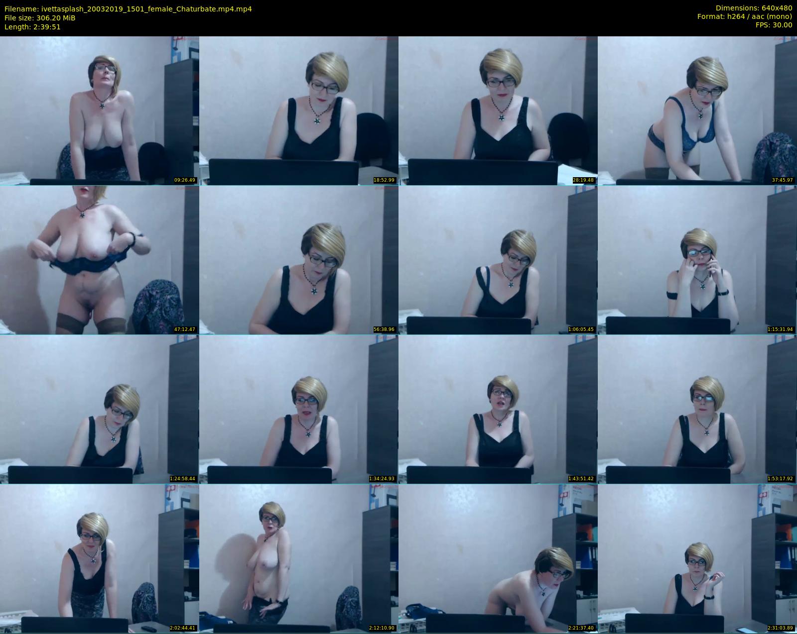 ivettasplash — 160 minute Chaturbate female cam show recording, 480p, Mar 20, 2019