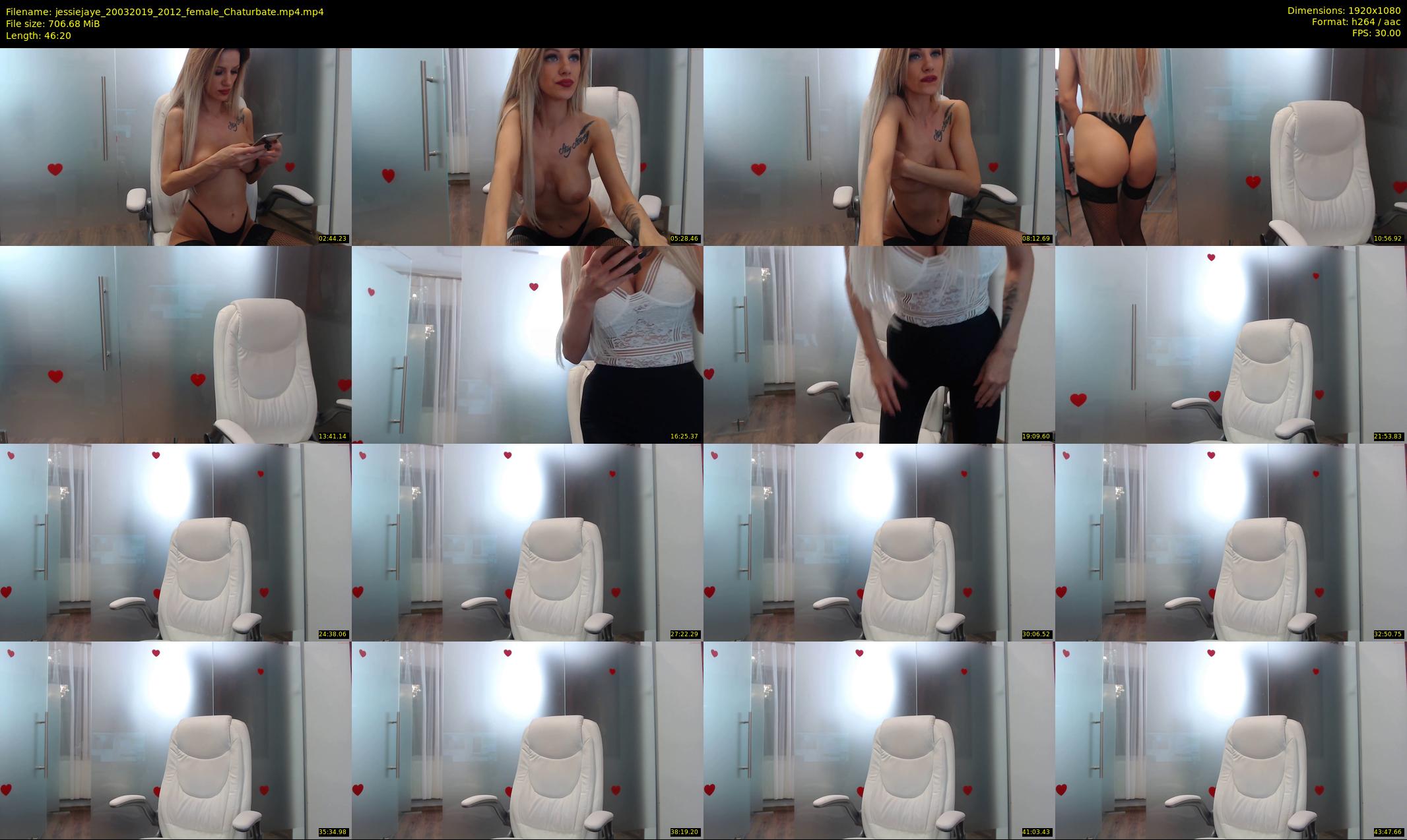 jessiejaye — 47 minute Chaturbate female cam show recording, 1080p, Mar 20, 2019