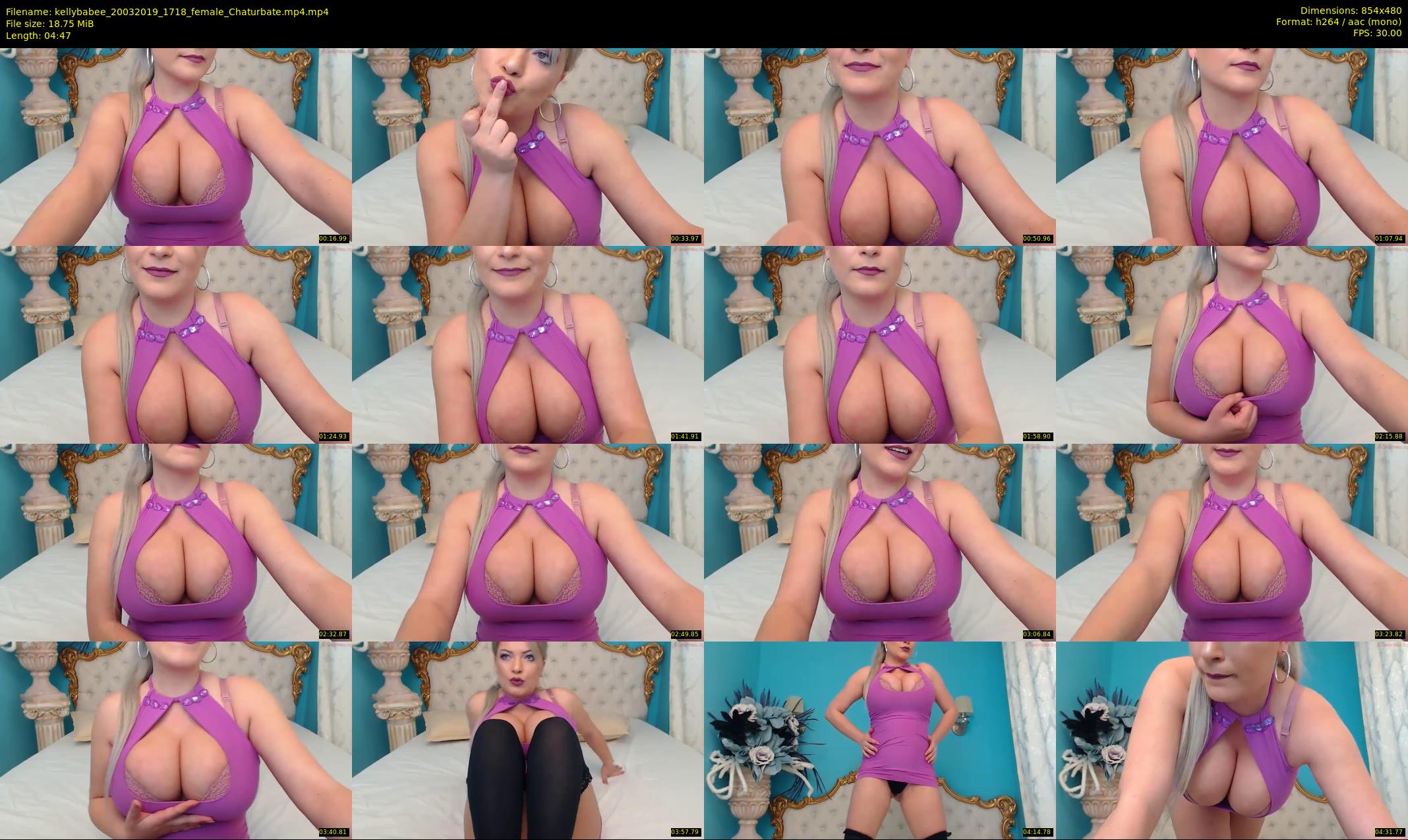 kellybabee — 5 minute Chaturbate female cam show recording, 480p, Mar 20, 2019
