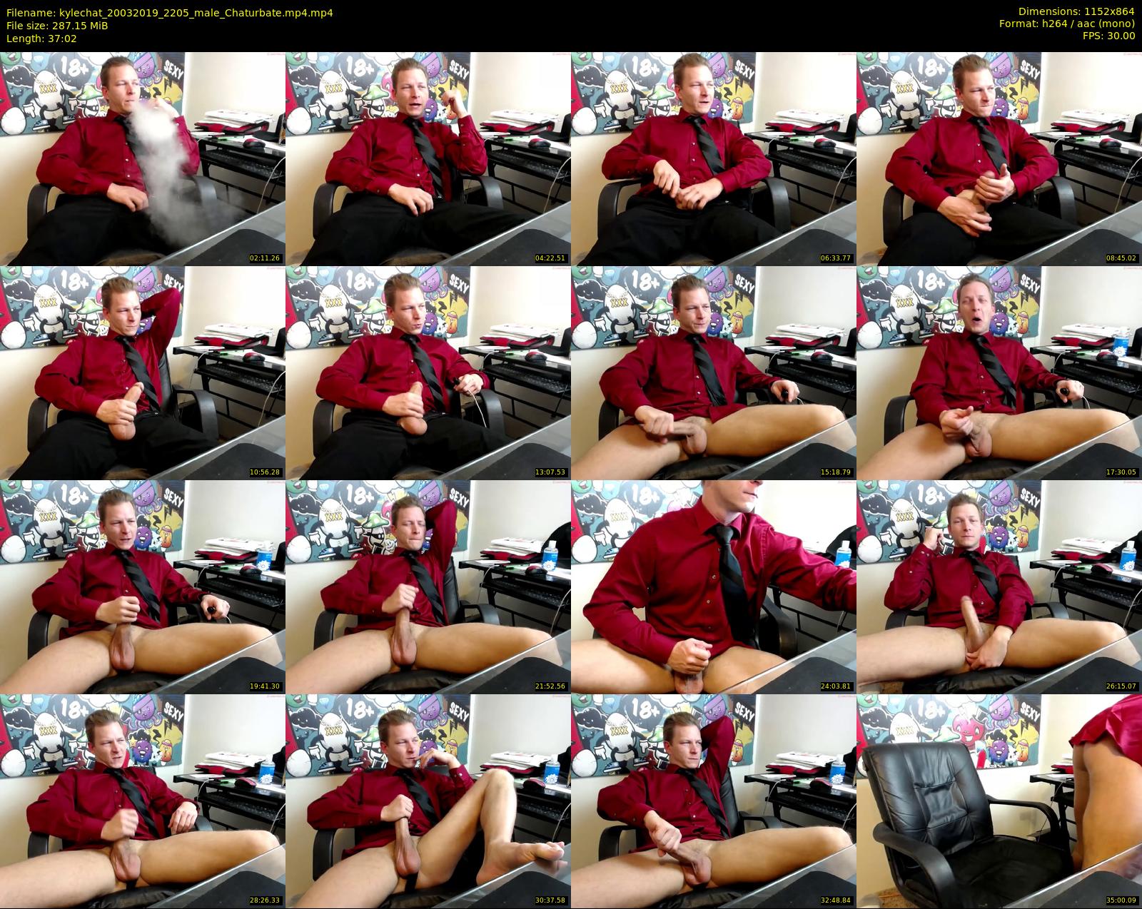 kylechat — 38 minute Chaturbate male cam show recording, 720p, Mar 20, 2019