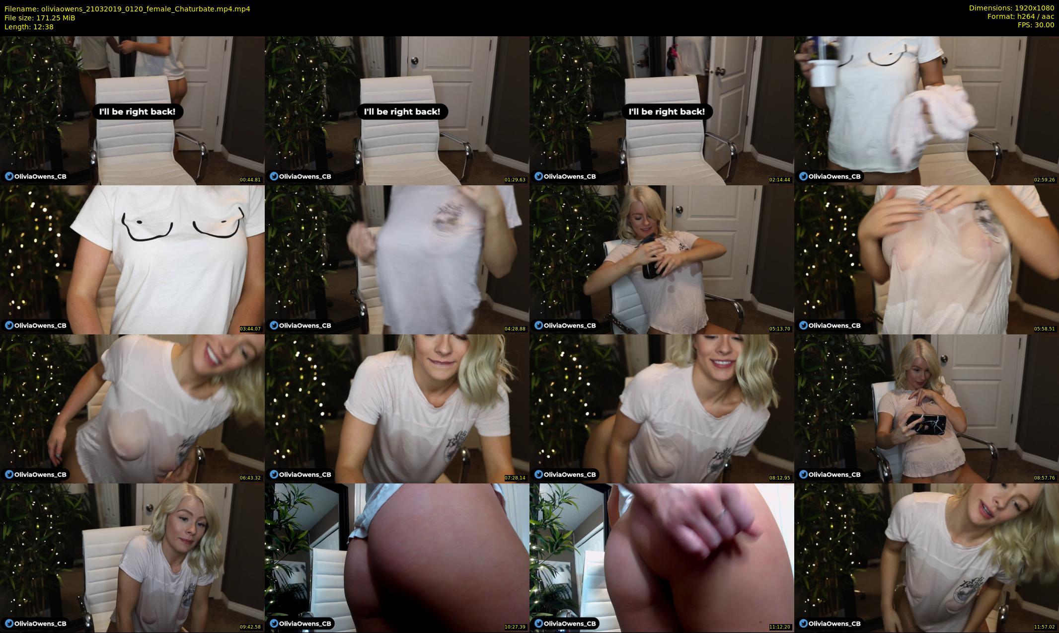 oliviaowens — 13 minute Chaturbate female cam show recording, 1080p, Mar 21, 2019