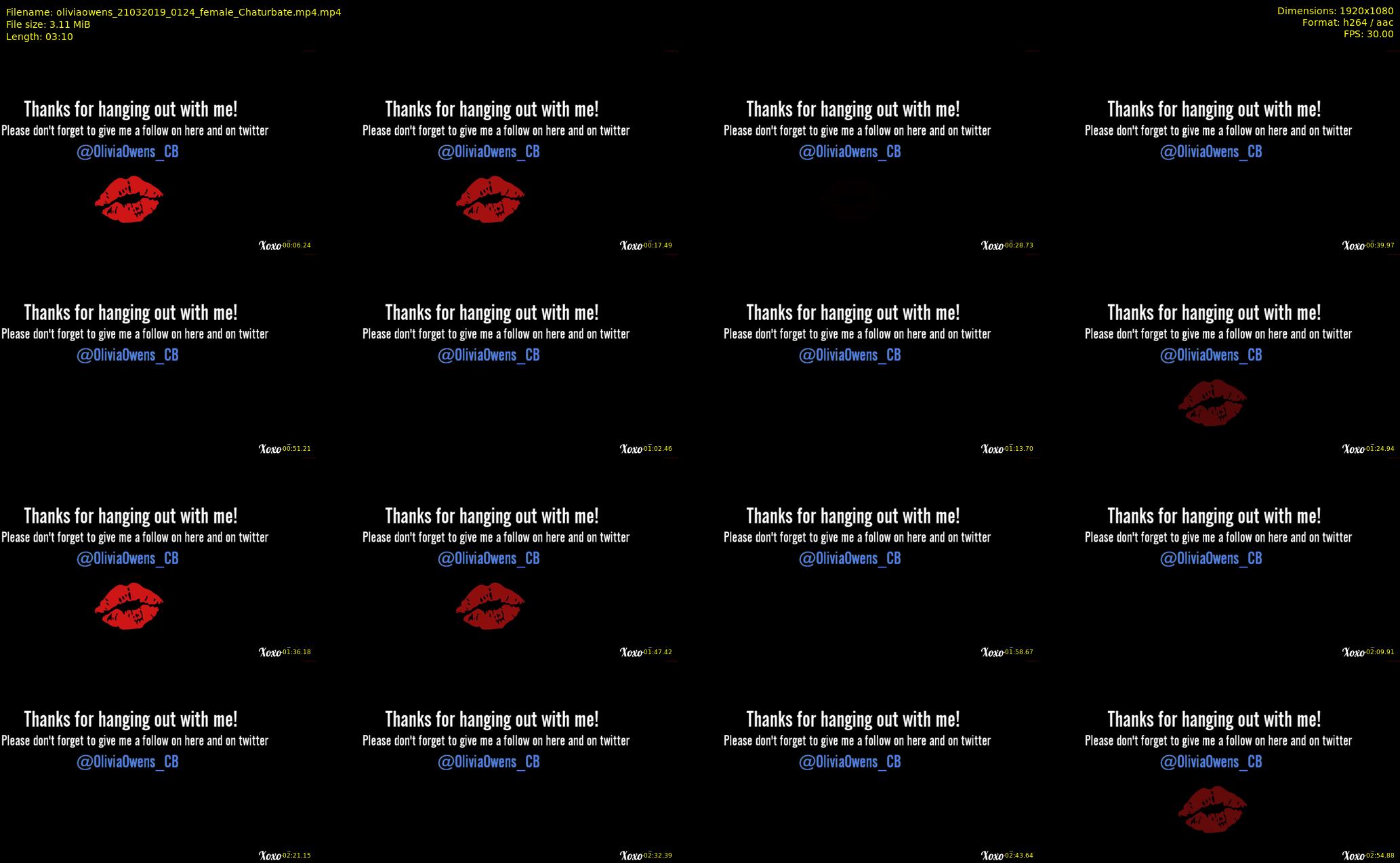 oliviaowens — 4 minute Chaturbate female cam show recording, 1080p, Mar 21, 2019