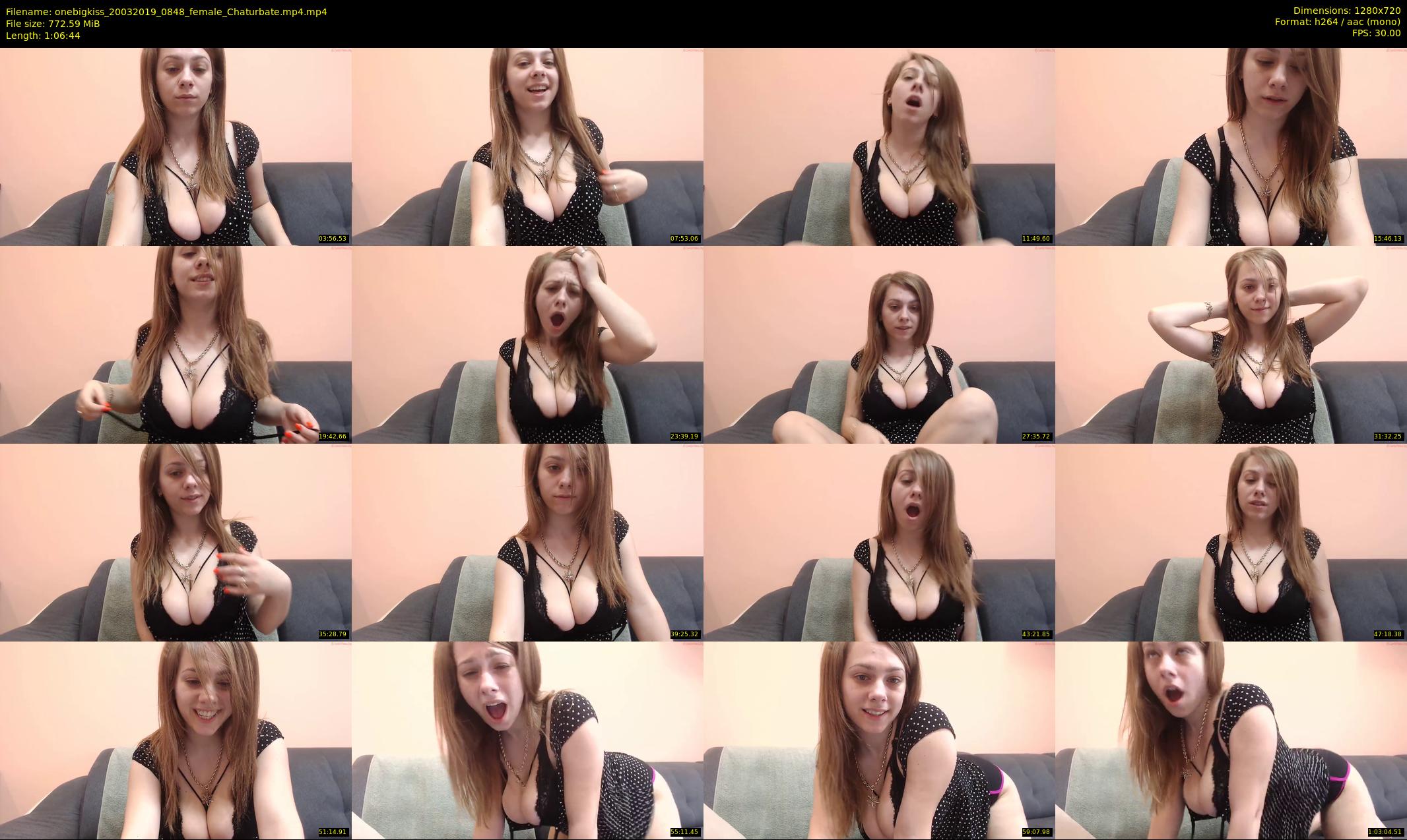 onebigkiss — 67 minute Chaturbate female cam show recording, 720p, Mar 20, 2019