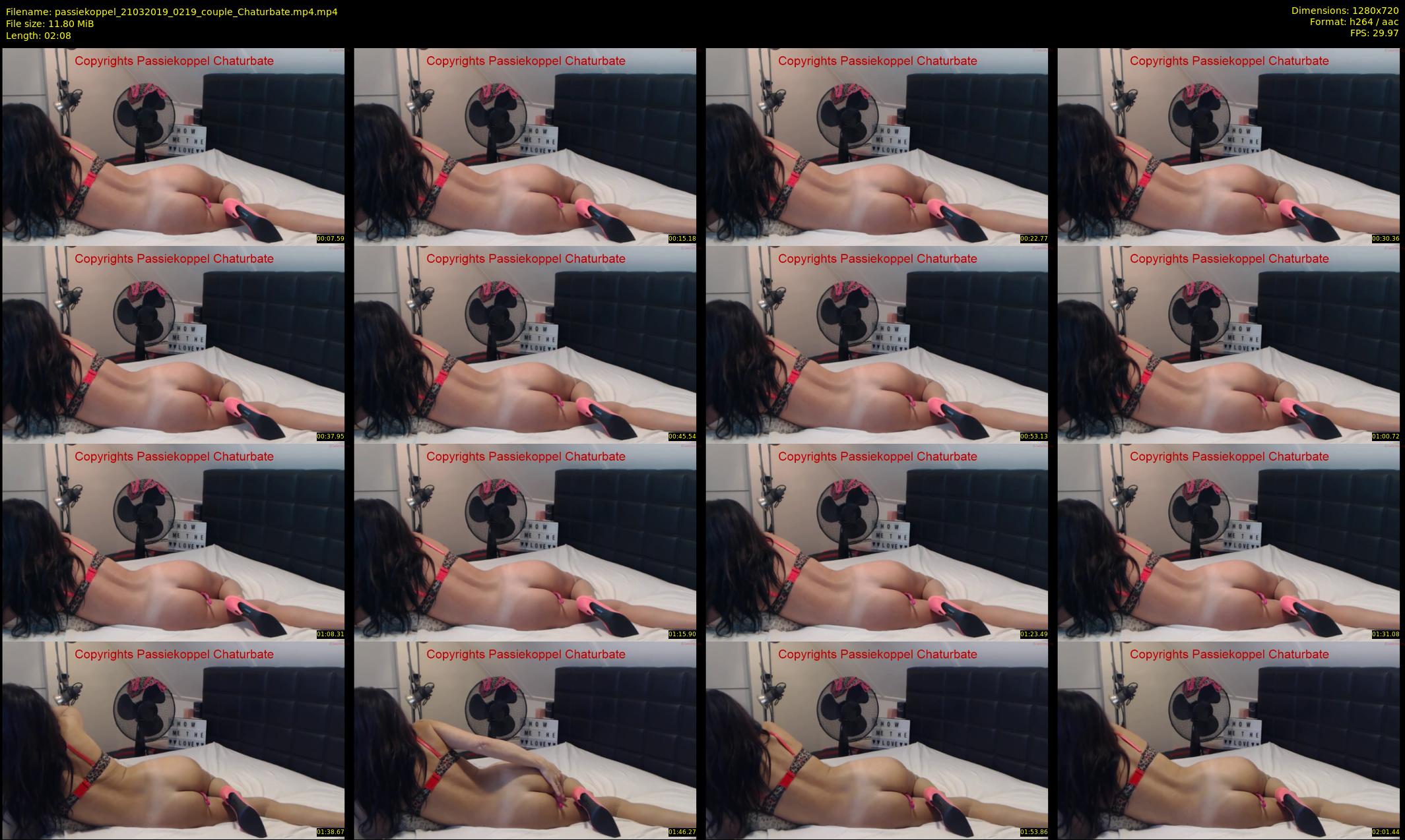 passiekoppel — 3 minute Chaturbate couple cam show recording, 720p, Mar 21, 2019
