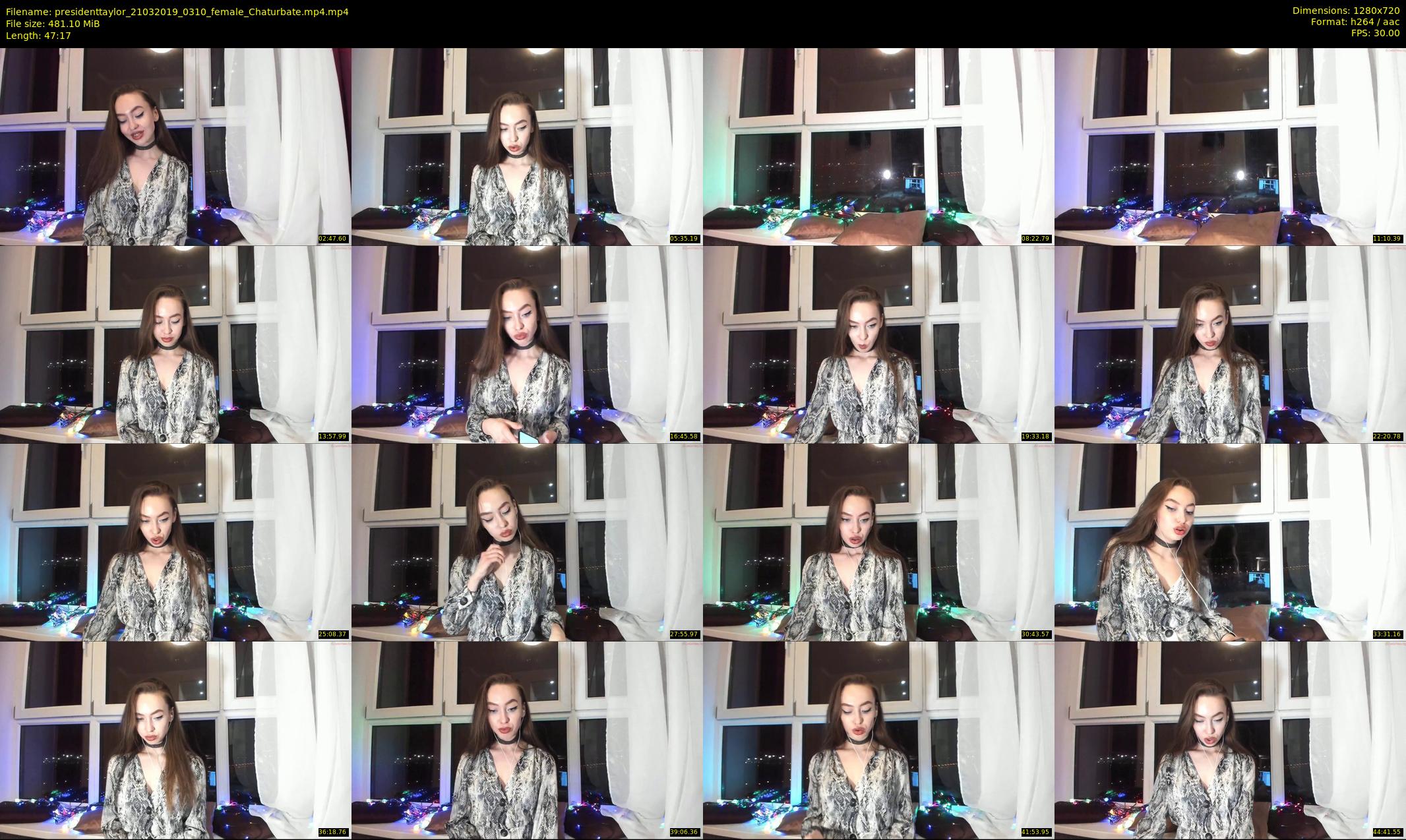 presidenttaylor — 48 minute Chaturbate female cam show recording, 720p, Mar 21, 2019