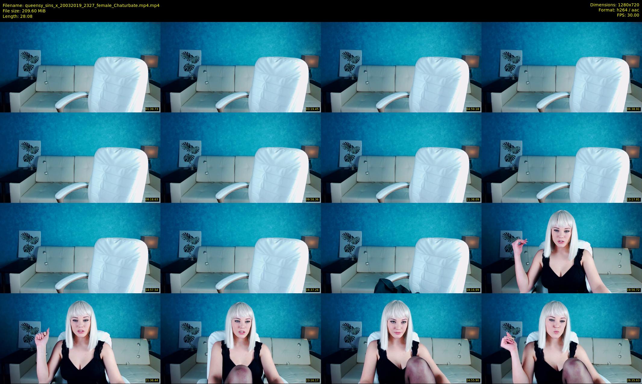 queensy_sins_x — 29 minute Chaturbate female cam show recording, 720p, Mar 20, 2019