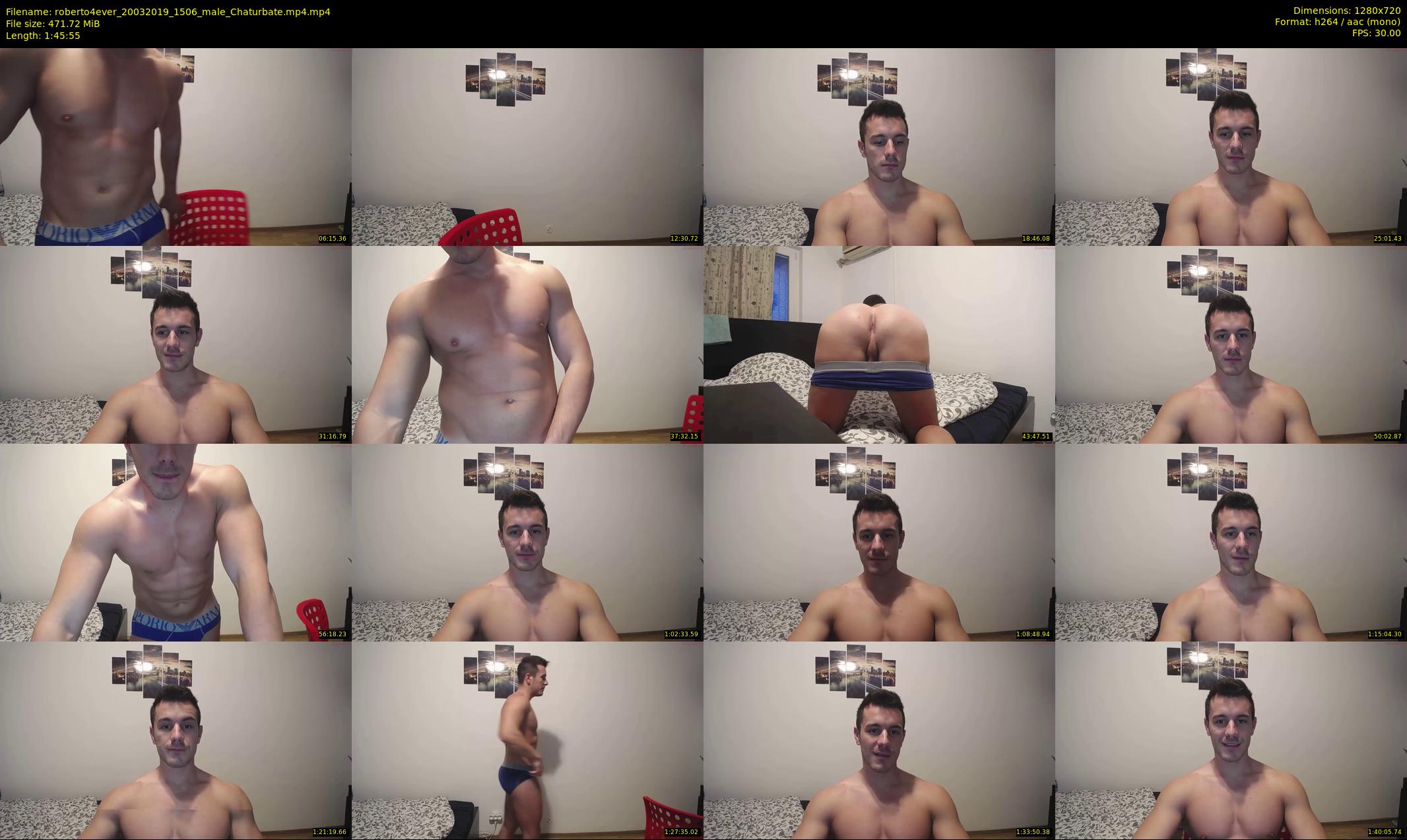 roberto4ever — 106 minute Chaturbate male cam show recording, 720p, Mar 20, 2019