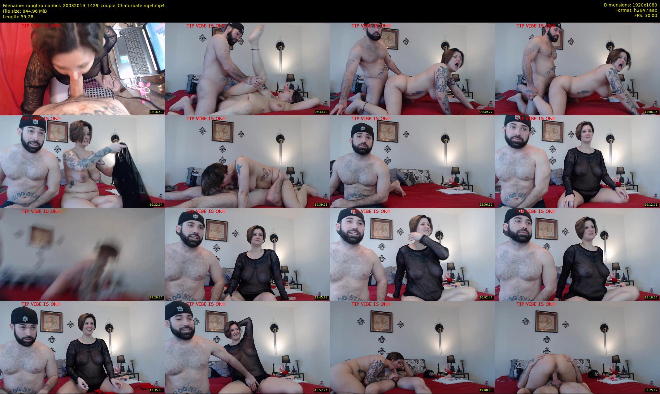 roughromantics — 56 minute Chaturbate couple cam show recording, 1080p, Mar 20, 2019