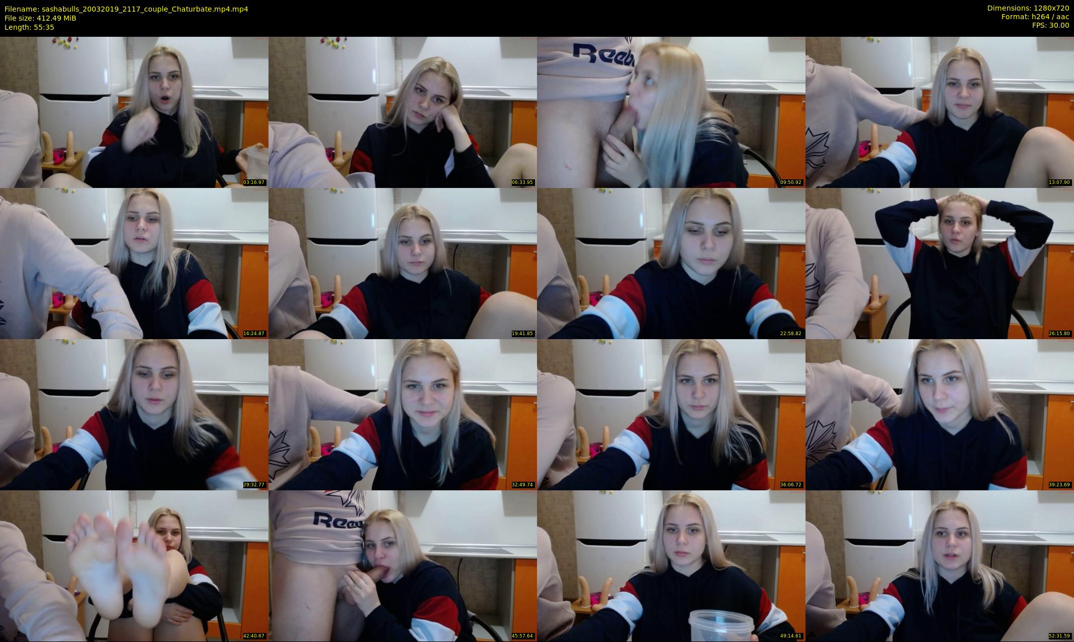 sashabulls — 56 minute Chaturbate couple cam show recording, 720p, Mar 20, 2019