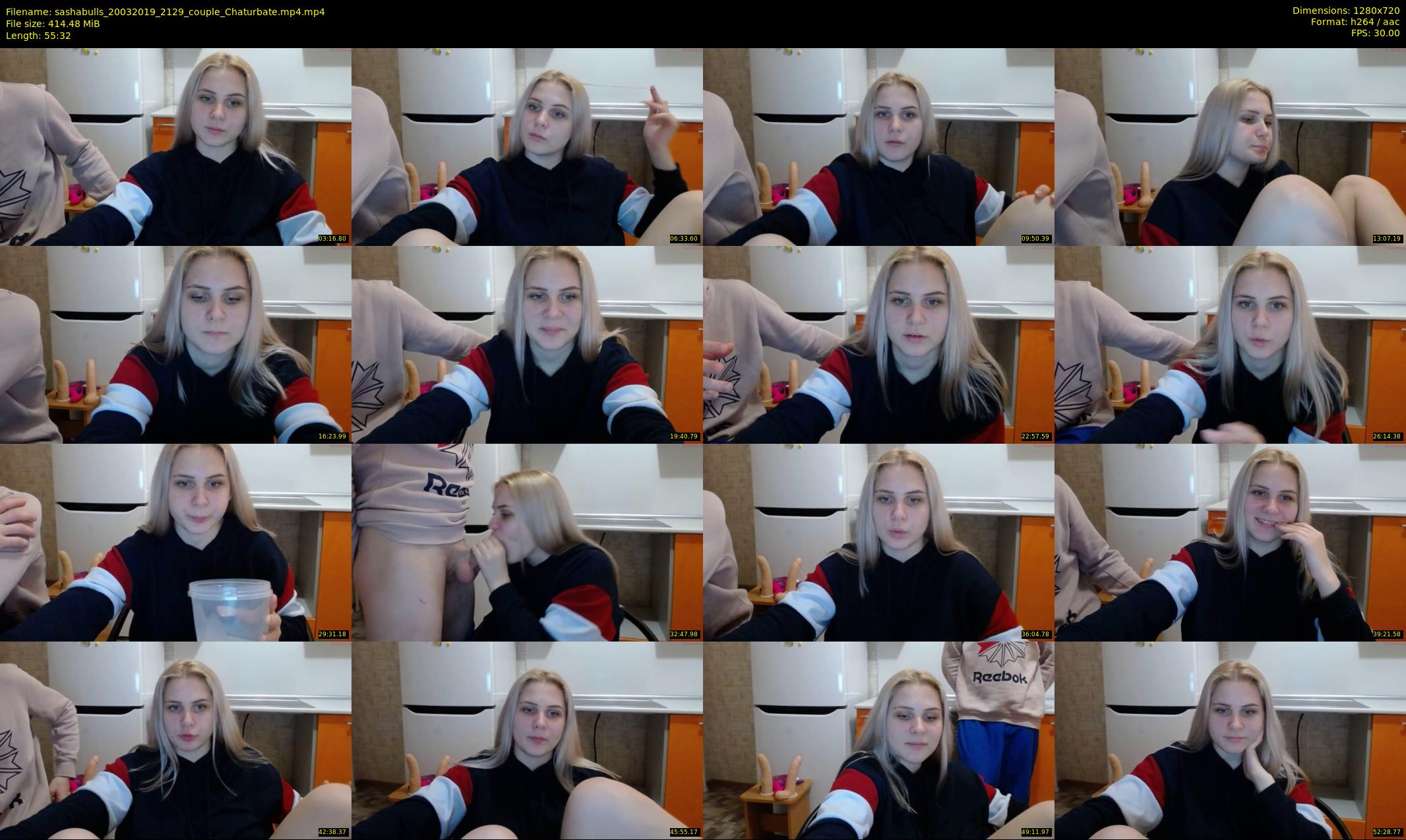sashabulls — 56 minute Chaturbate couple cam show recording, 720p, Mar 20, 2019