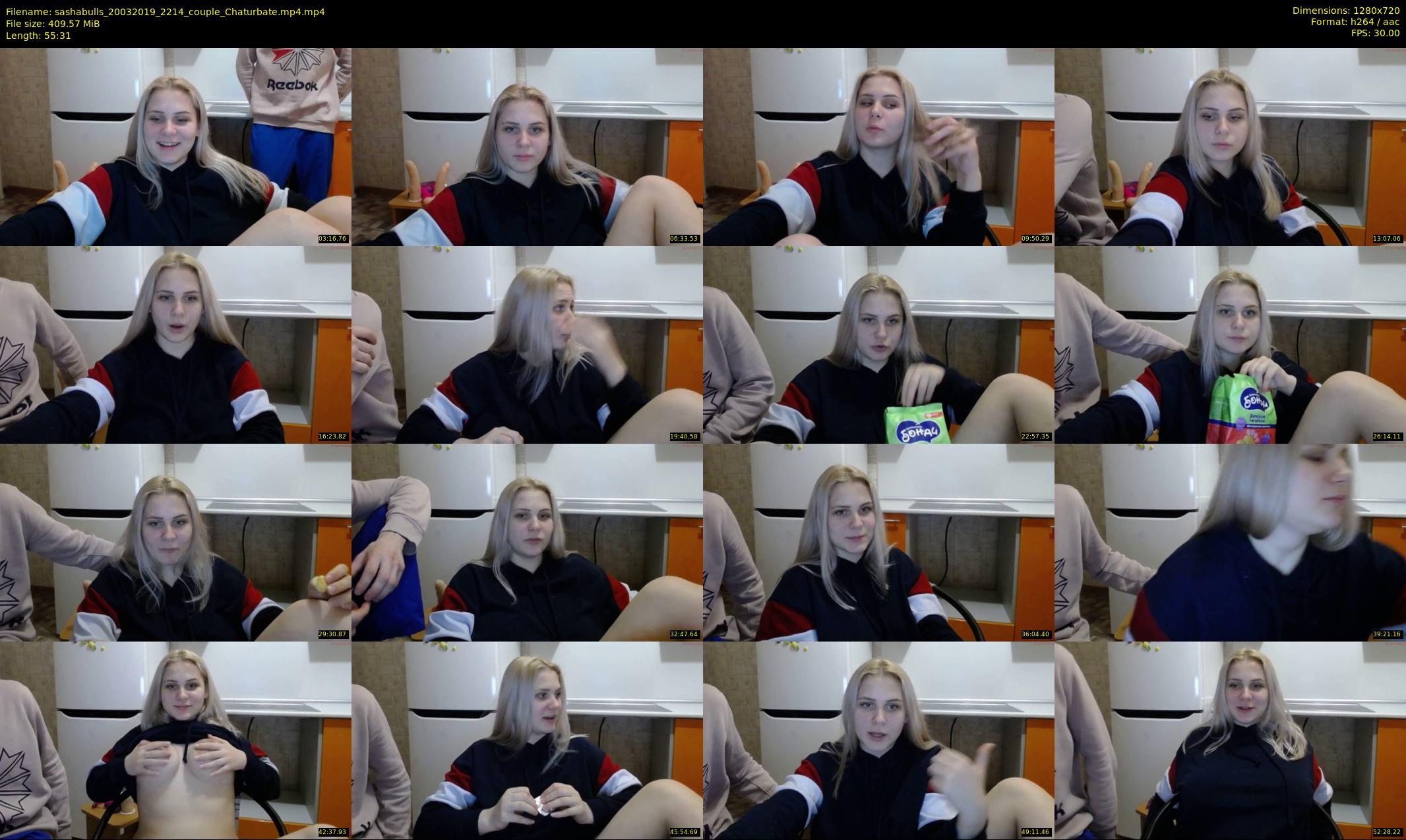 sashabulls — 56 minute Chaturbate couple cam show recording, 720p, Mar 20, 2019