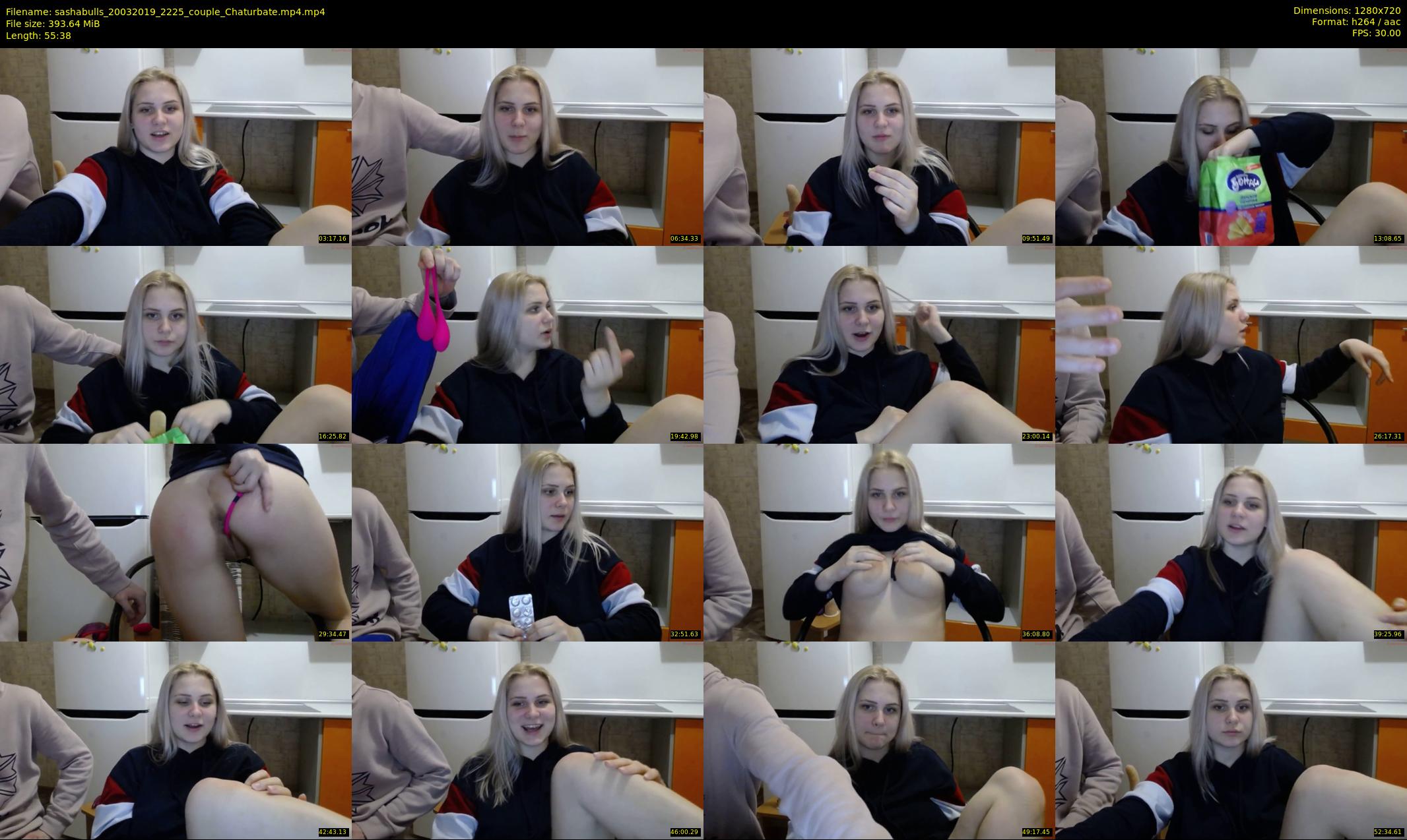 sashabulls — 56 minute Chaturbate couple cam show recording, 720p, Mar 20, 2019