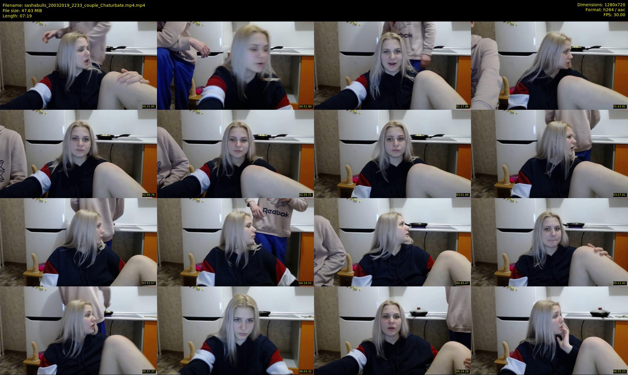 sashabulls — 8 minute Chaturbate couple cam show recording, 720p, Mar 20, 2019