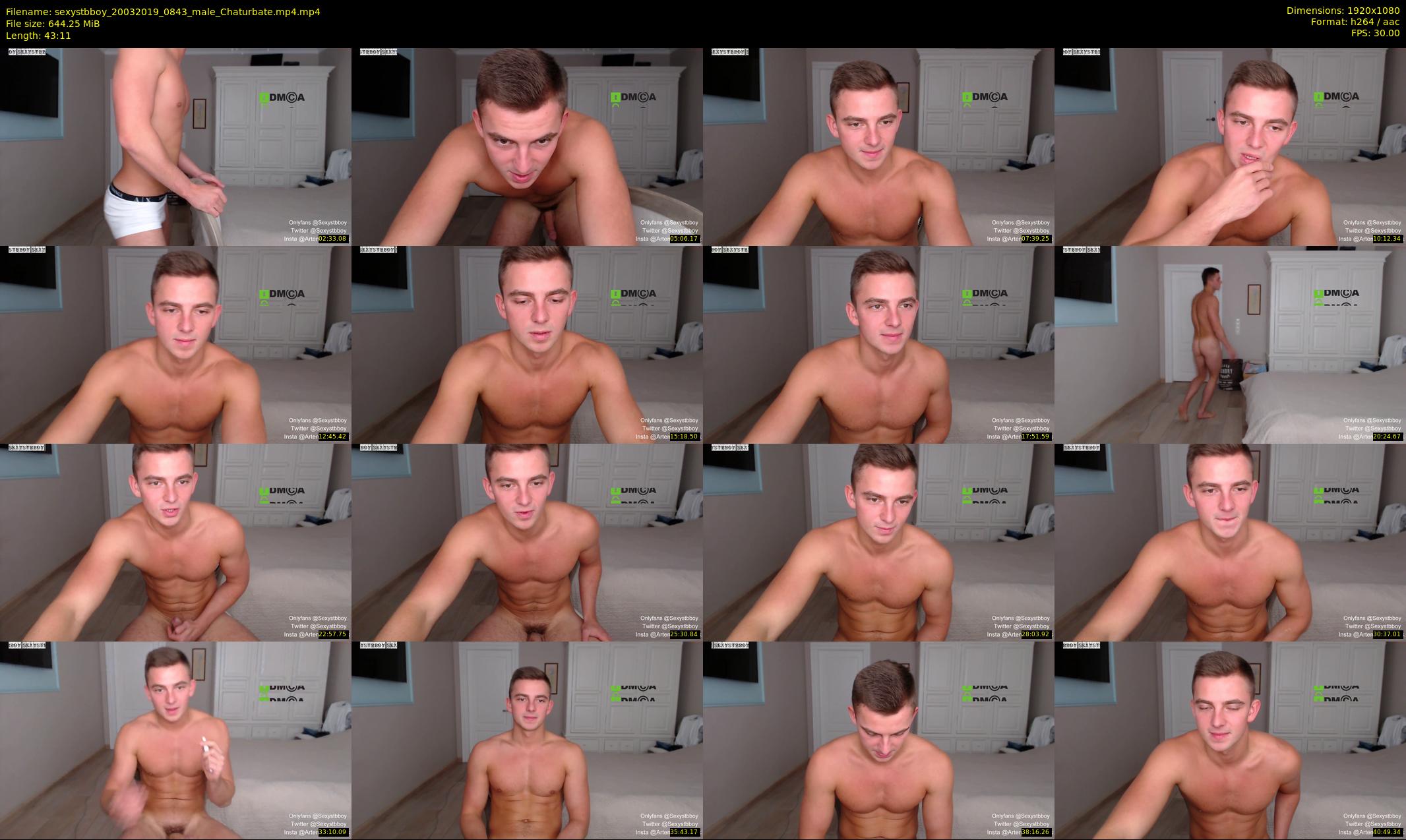sexystbboy — 44 minute Chaturbate male cam show recording, 1080p, Mar 20, 2019