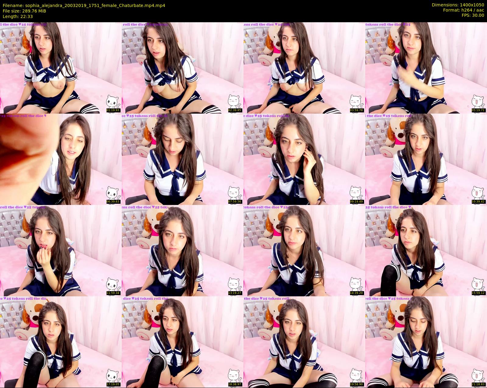 sophia_alejandra — 23 minute Chaturbate female cam show recording, 720p, Mar 20, 2019